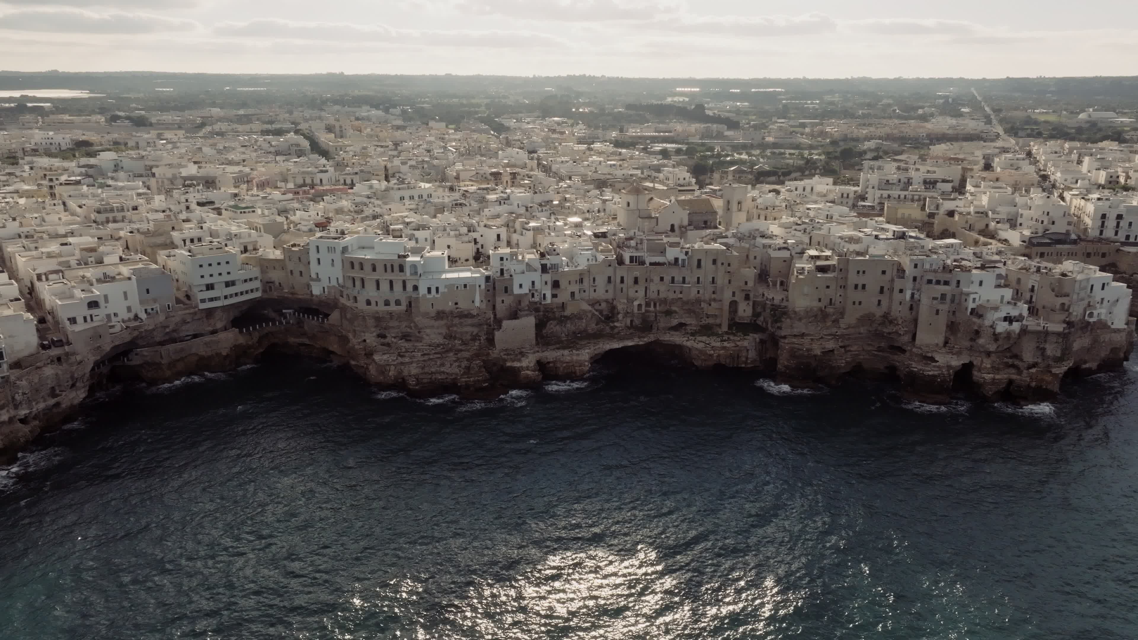 Drone View Of Polignano a Mare