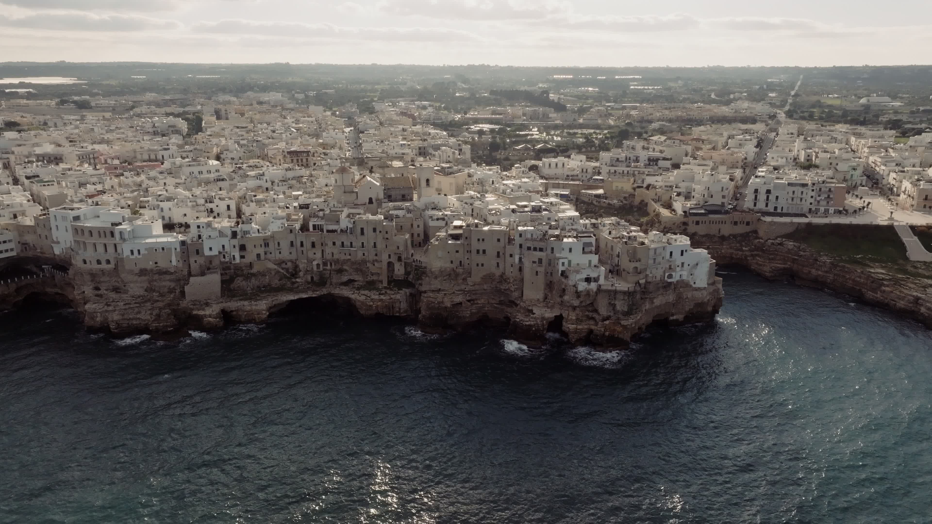 Drone View Of Polignano a Mare