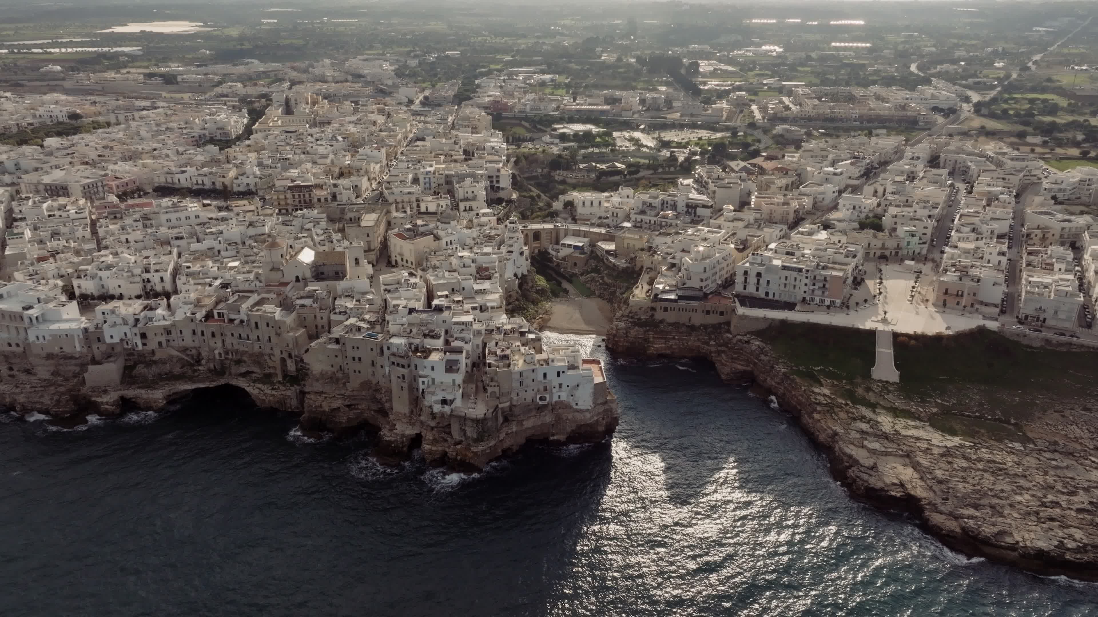Drone View Of Polignano a Mare