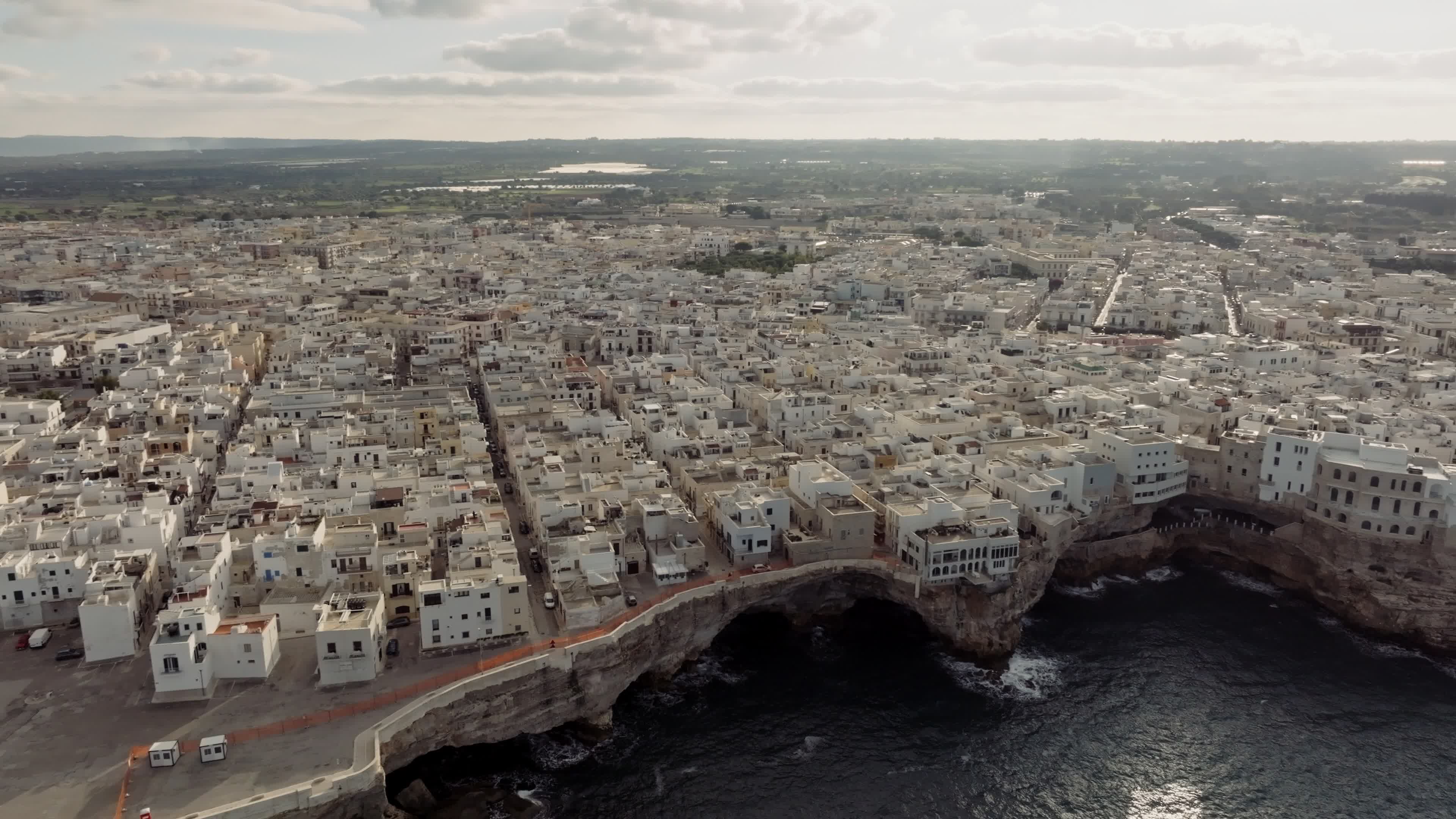 Drone View Of Polignano a Mare