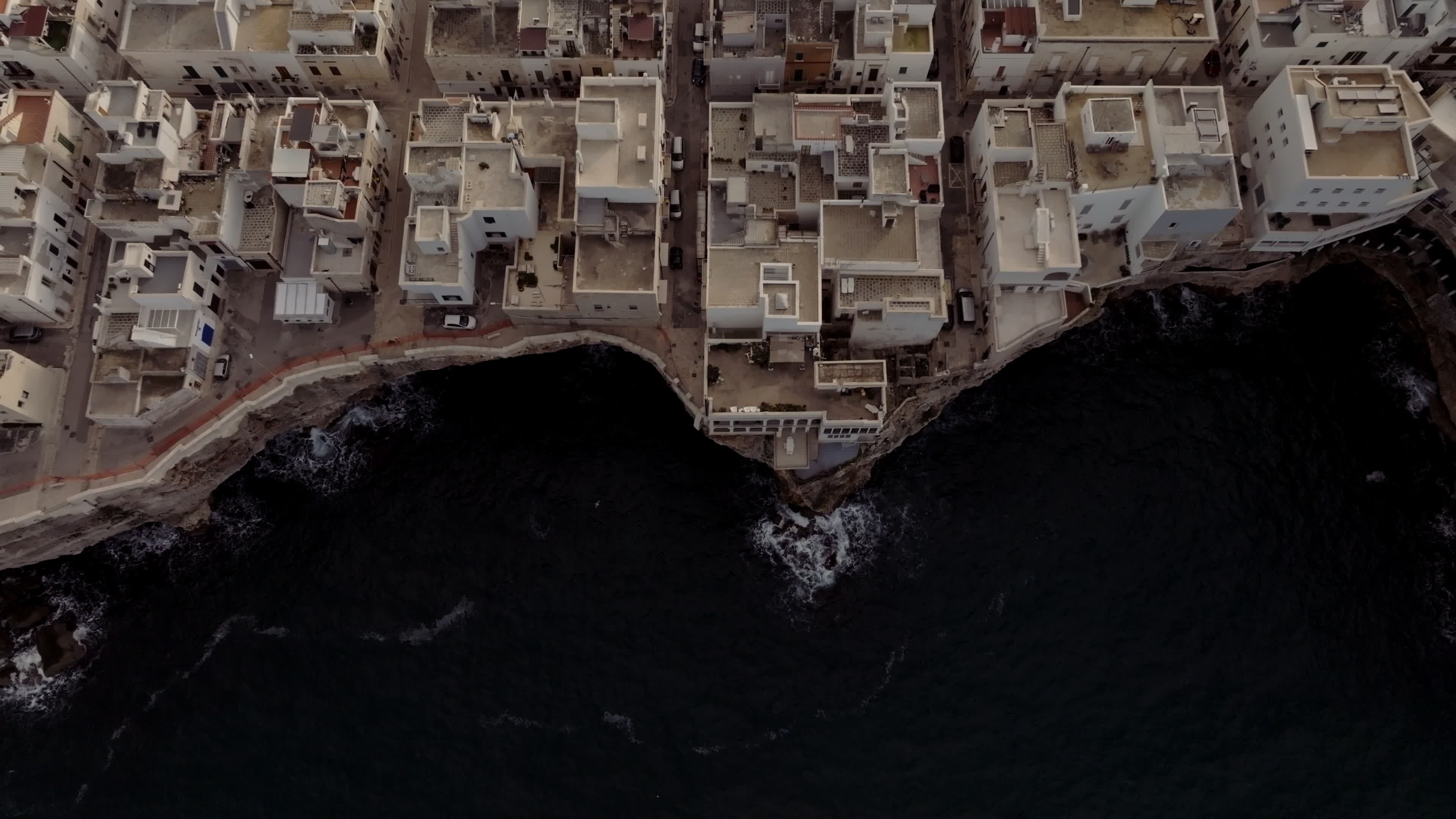 Drone View Of Polignano a Mare