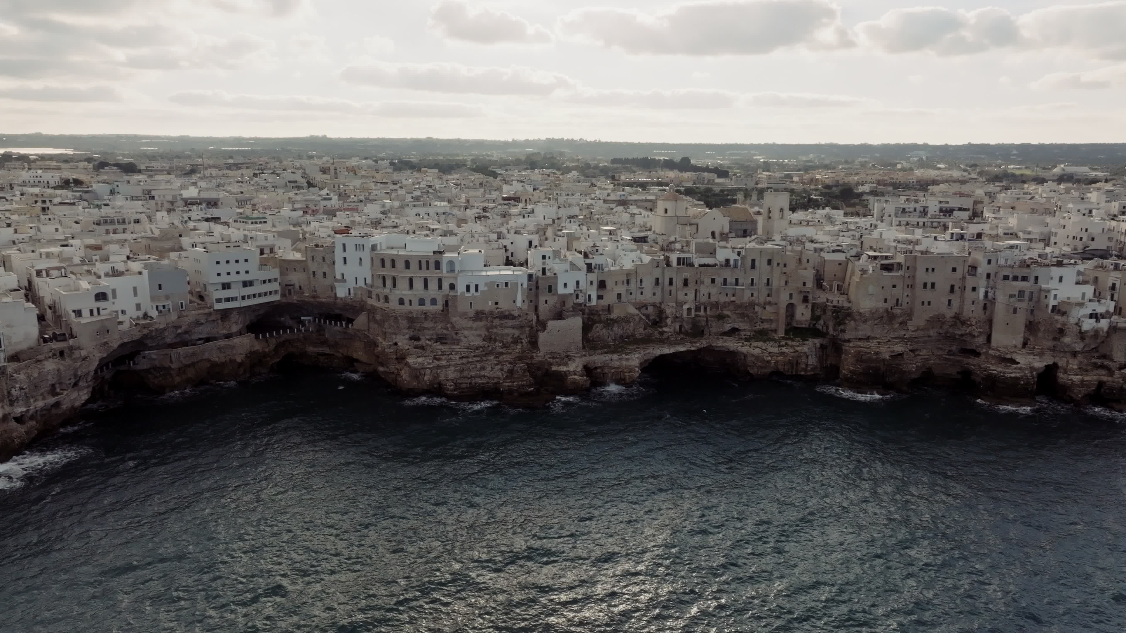 Drone View Of Polignano a Mare