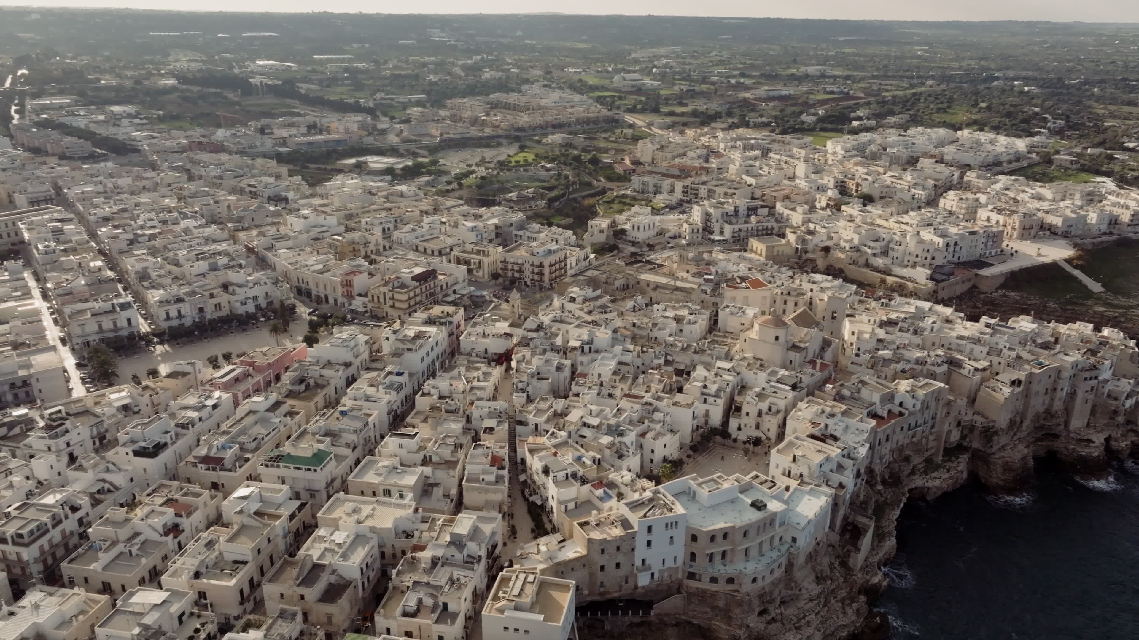 Drone View Of Polignano a Mare