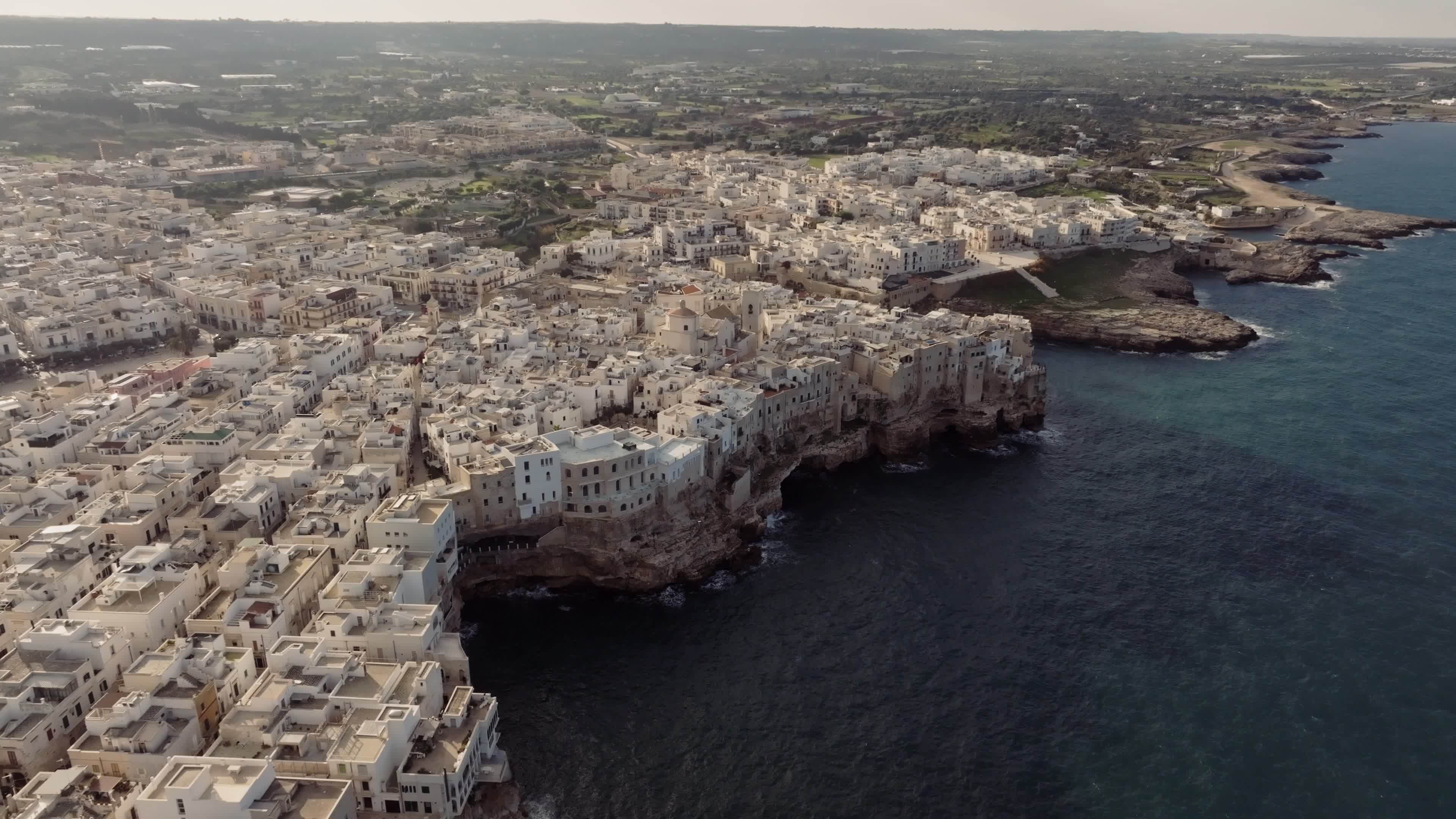 Drone View Of Polignano a Mare