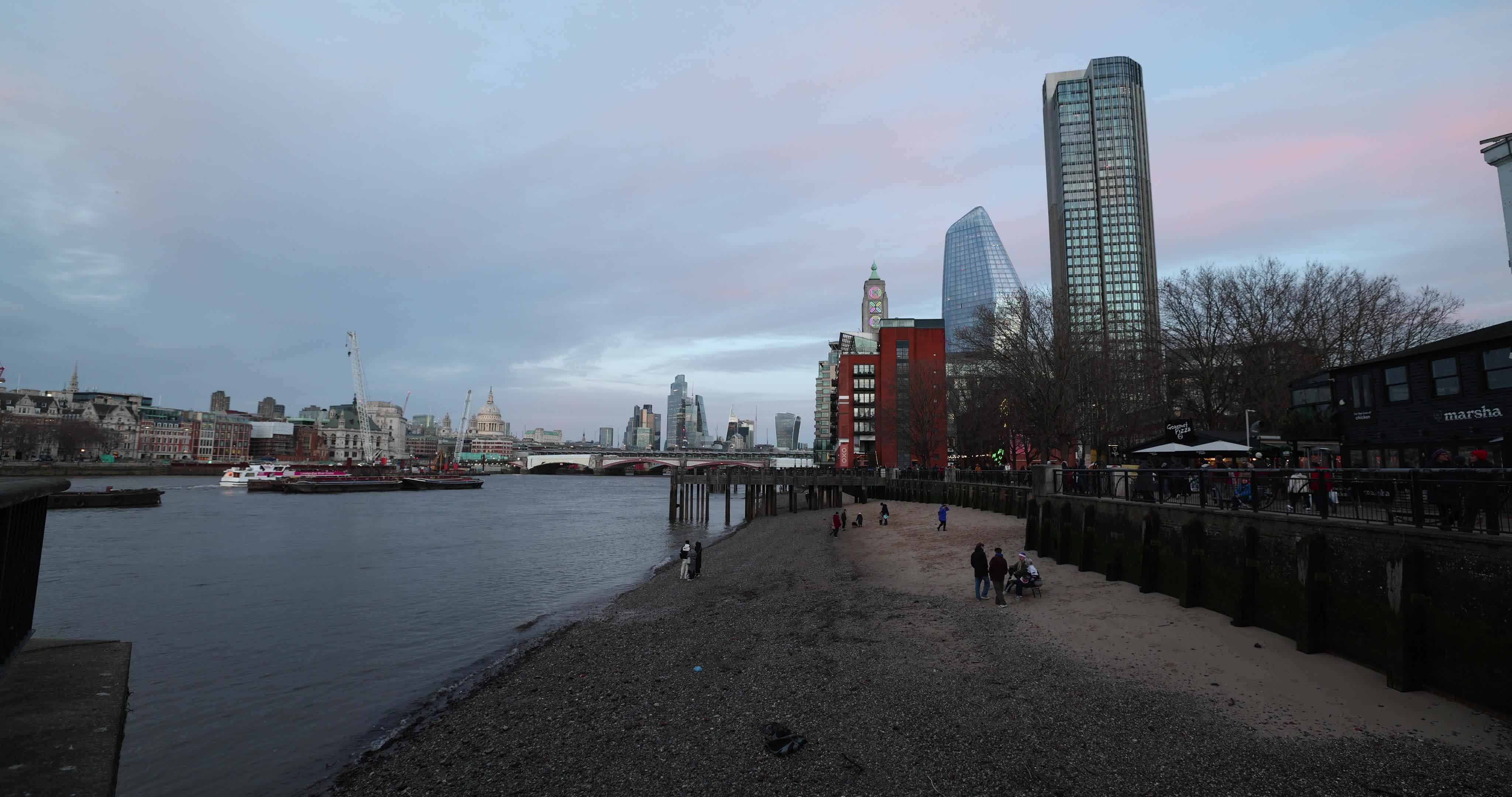 Daily Life in London Ahead of New Year's Eve Celebrations