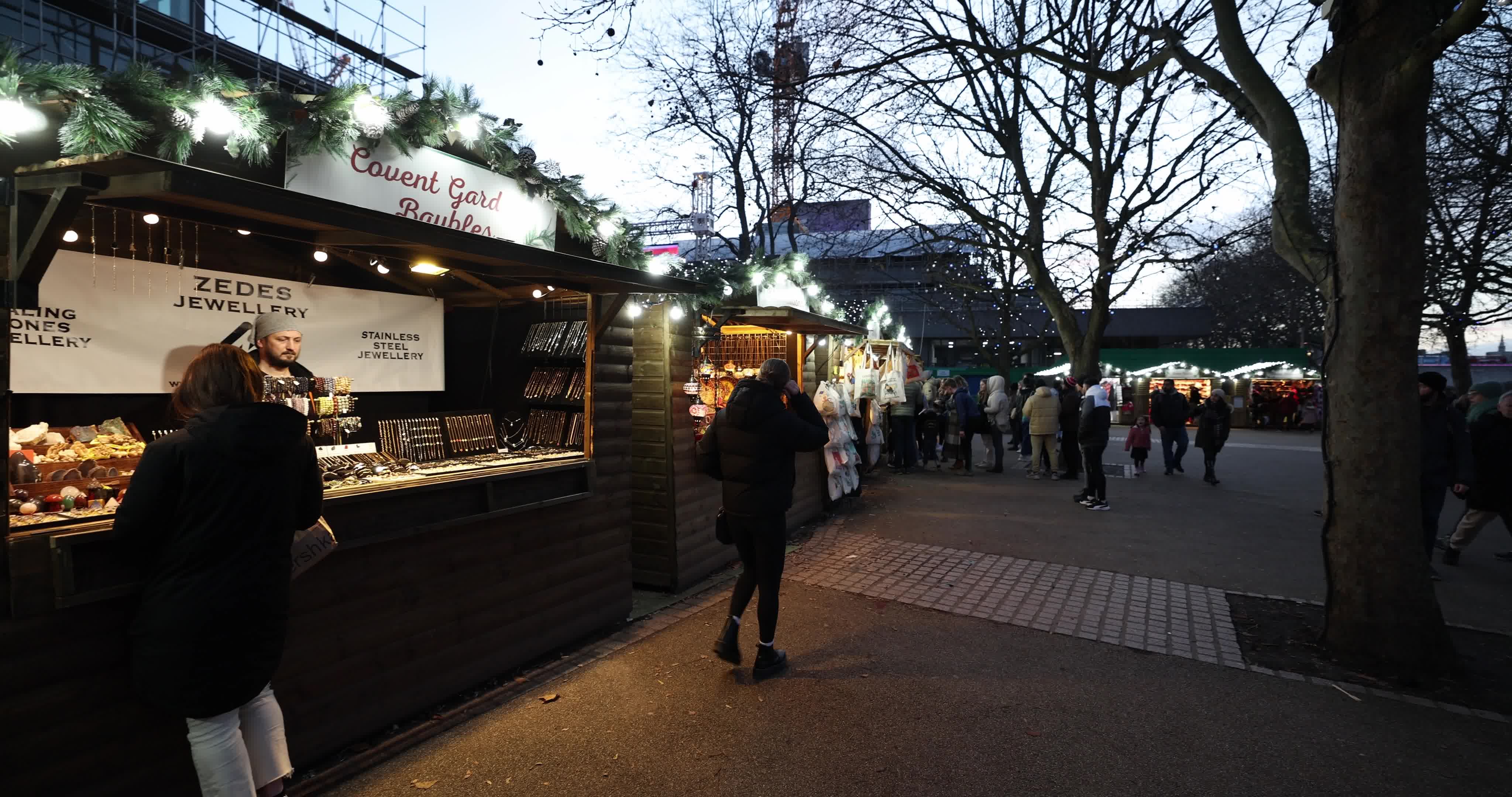 Daily Life in London Ahead of New Year's Eve Celebrations