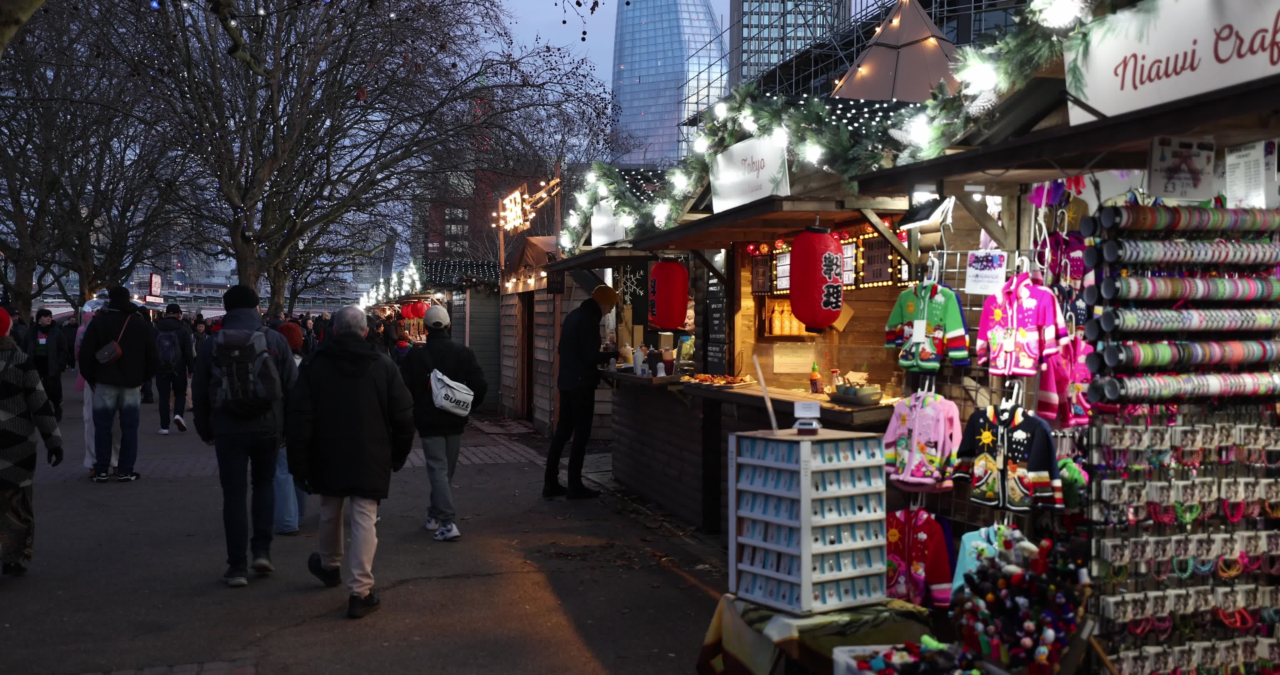 Daily Life in London Ahead of New Year's Eve Celebrations