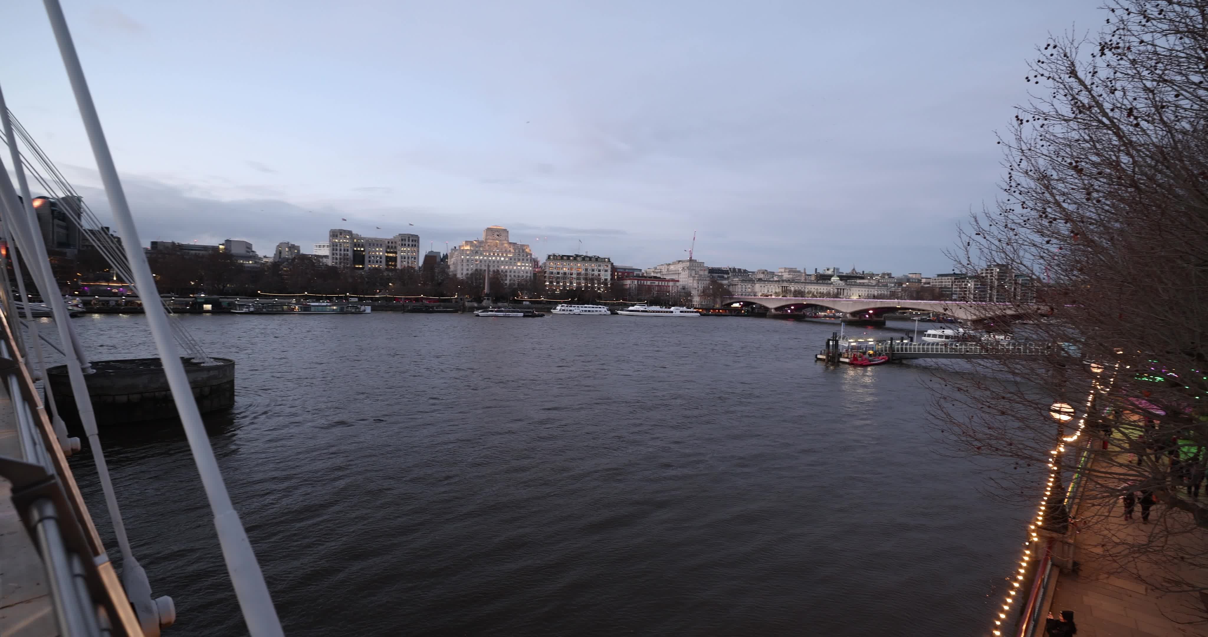 Daily Life in London Ahead of New Year's Eve Celebrations