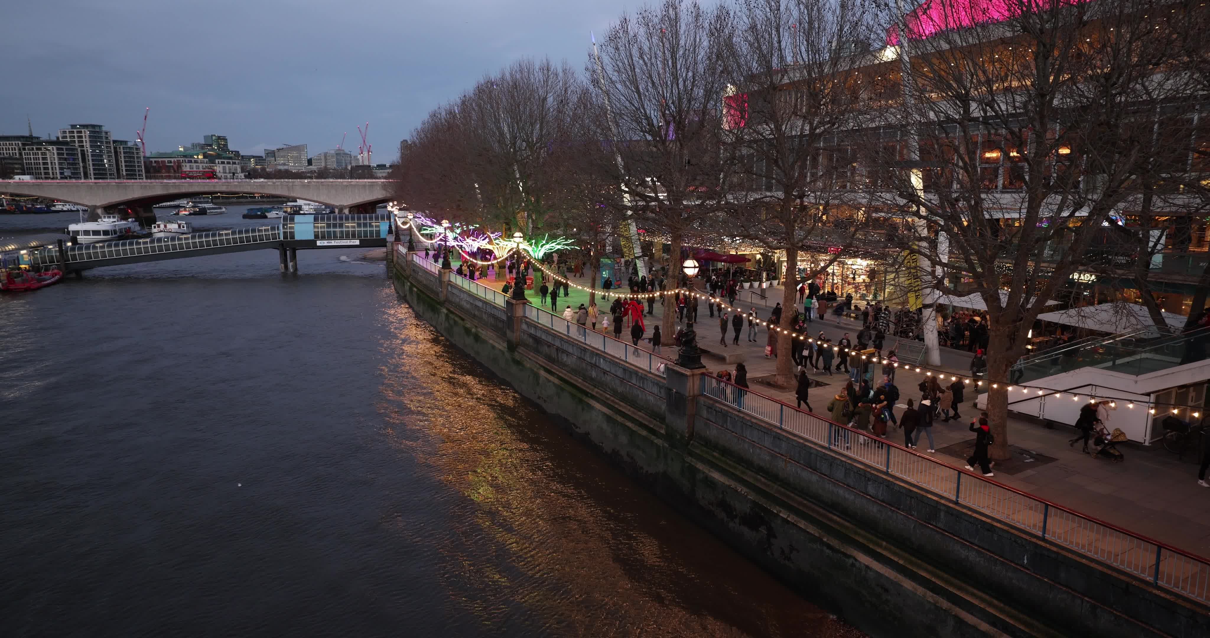 Daily Life in London Ahead of New Year's Eve Celebrations