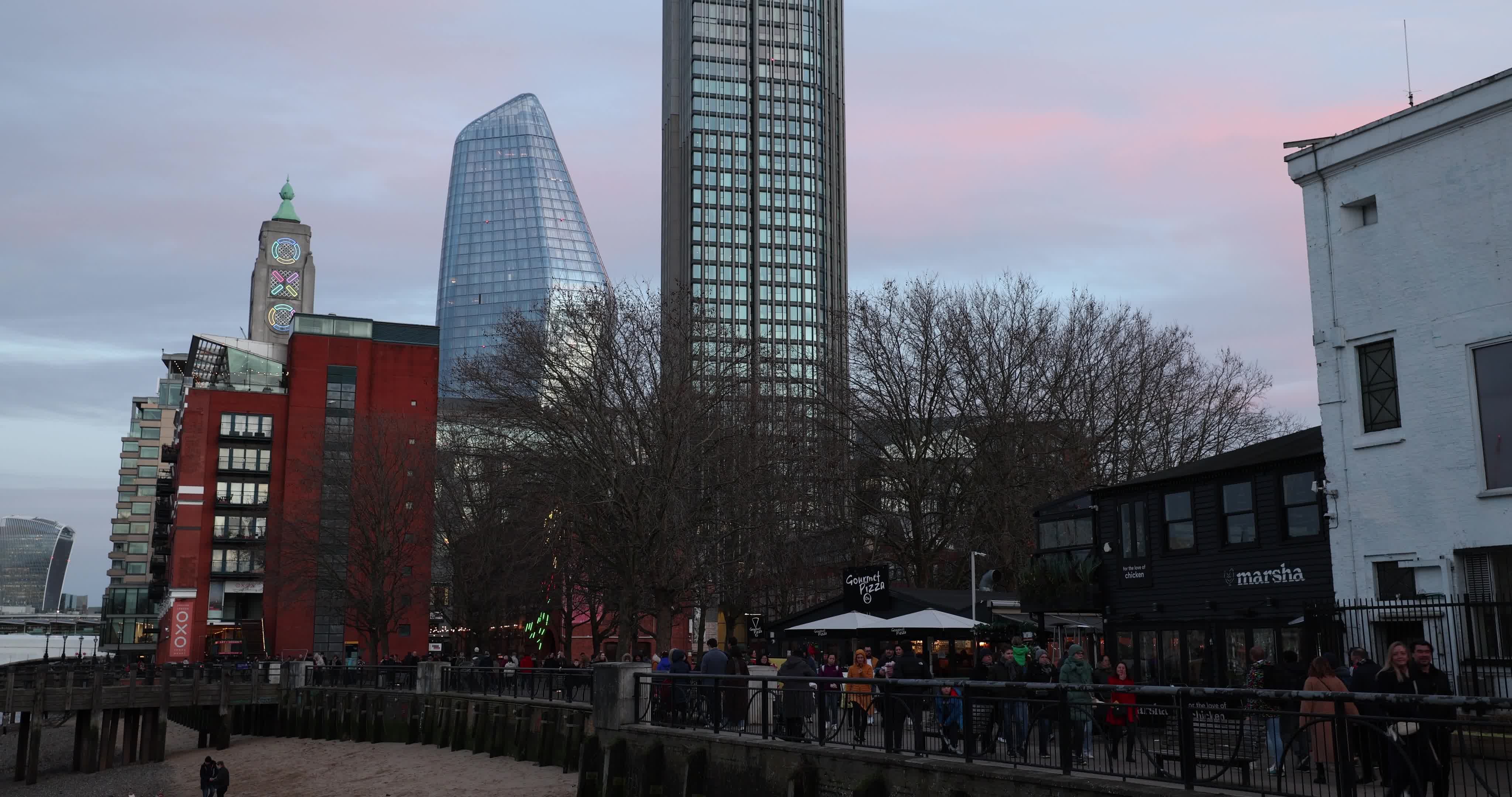 Daily Life in London Ahead of New Year's Eve Celebrations
