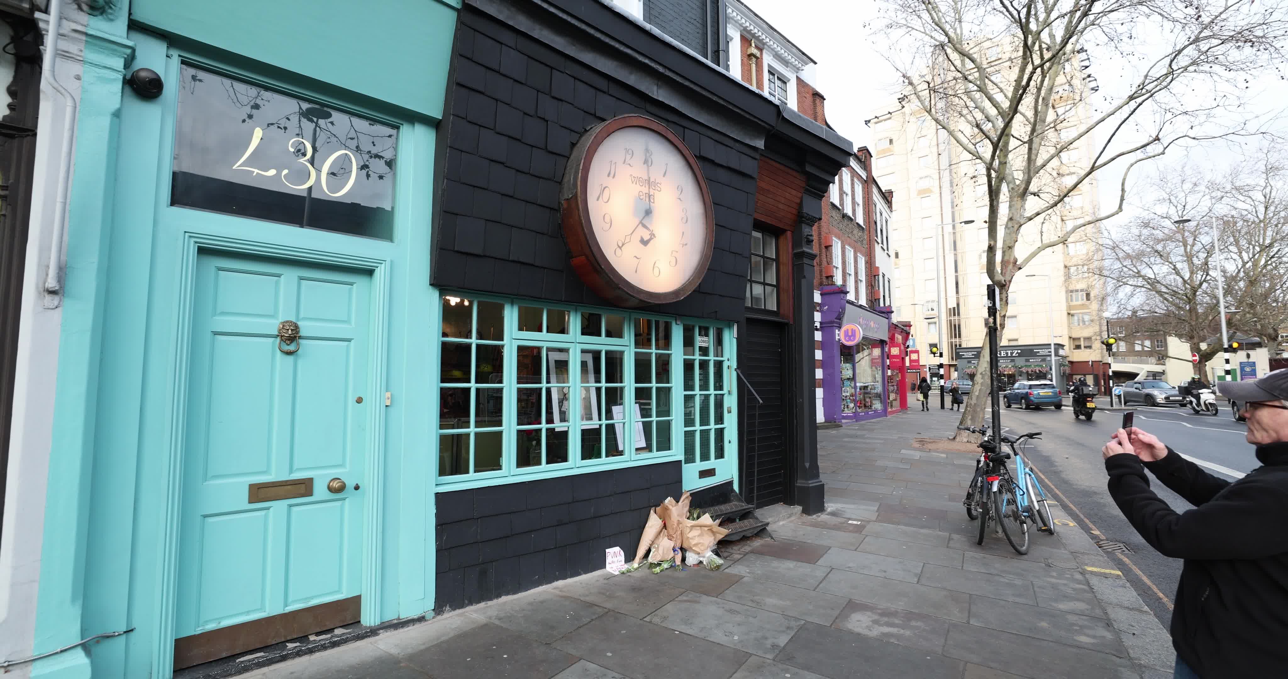 Tributes to fashion designer Vivienne Westwood in London