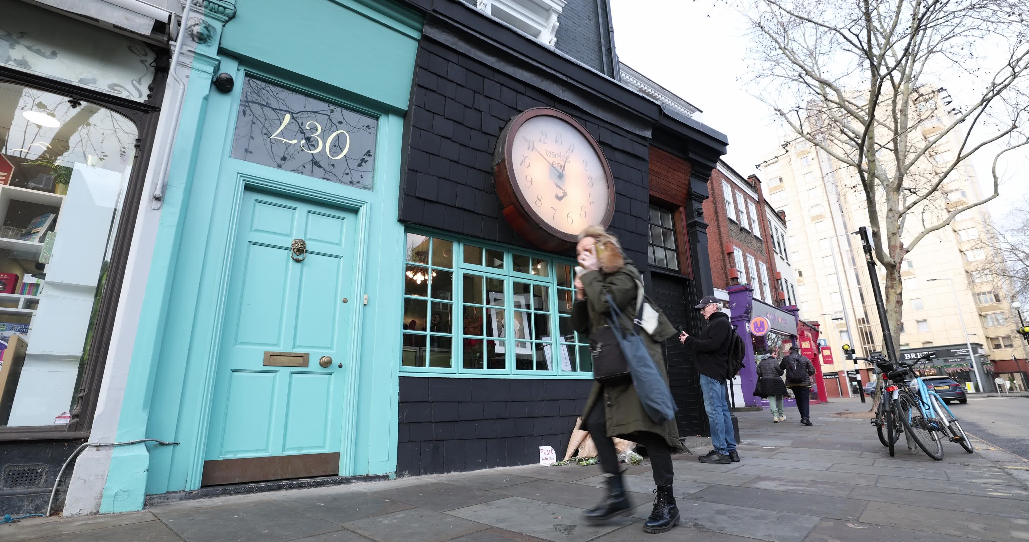 Tributes to fashion designer Vivienne Westwood in London