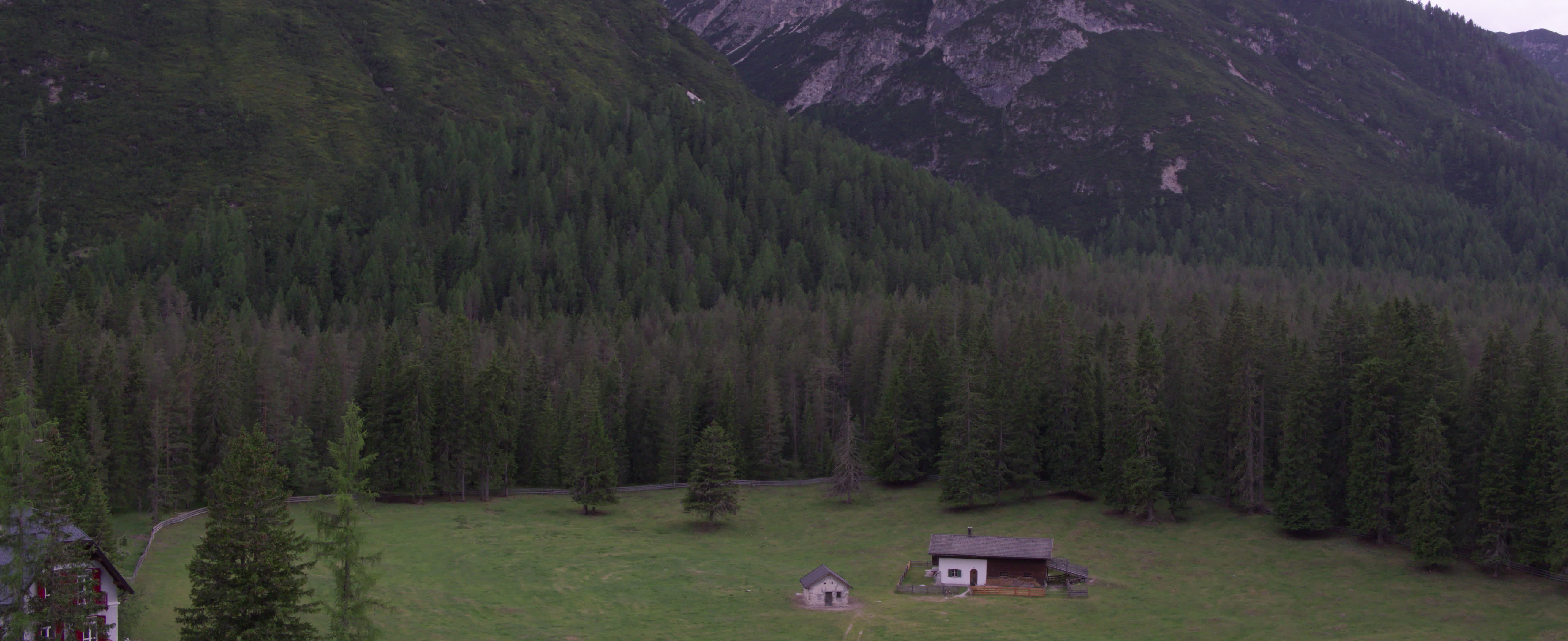 Drone View of Dolomites (Alps)