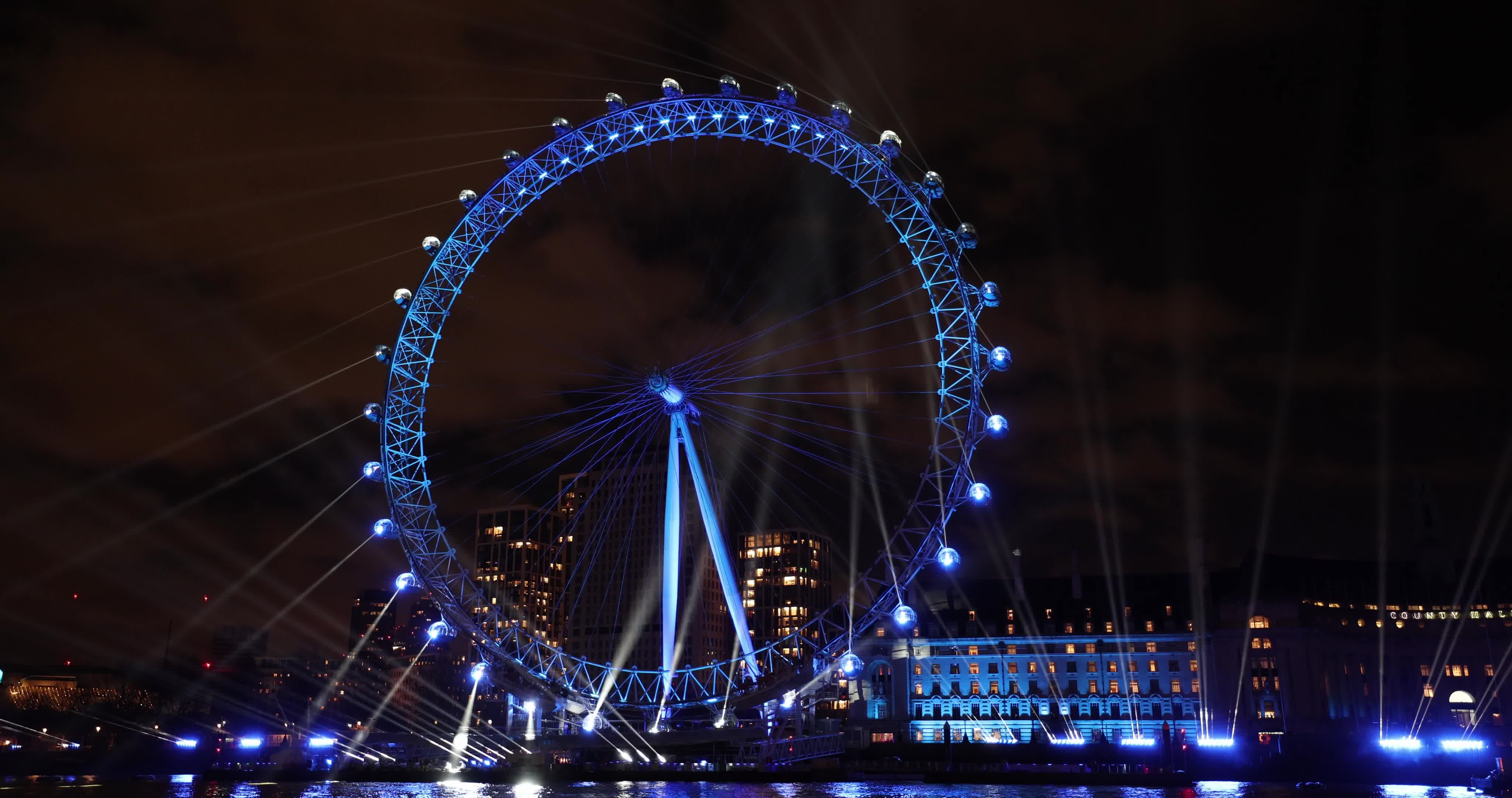 London Celebrates The New Year With Fireworks Show