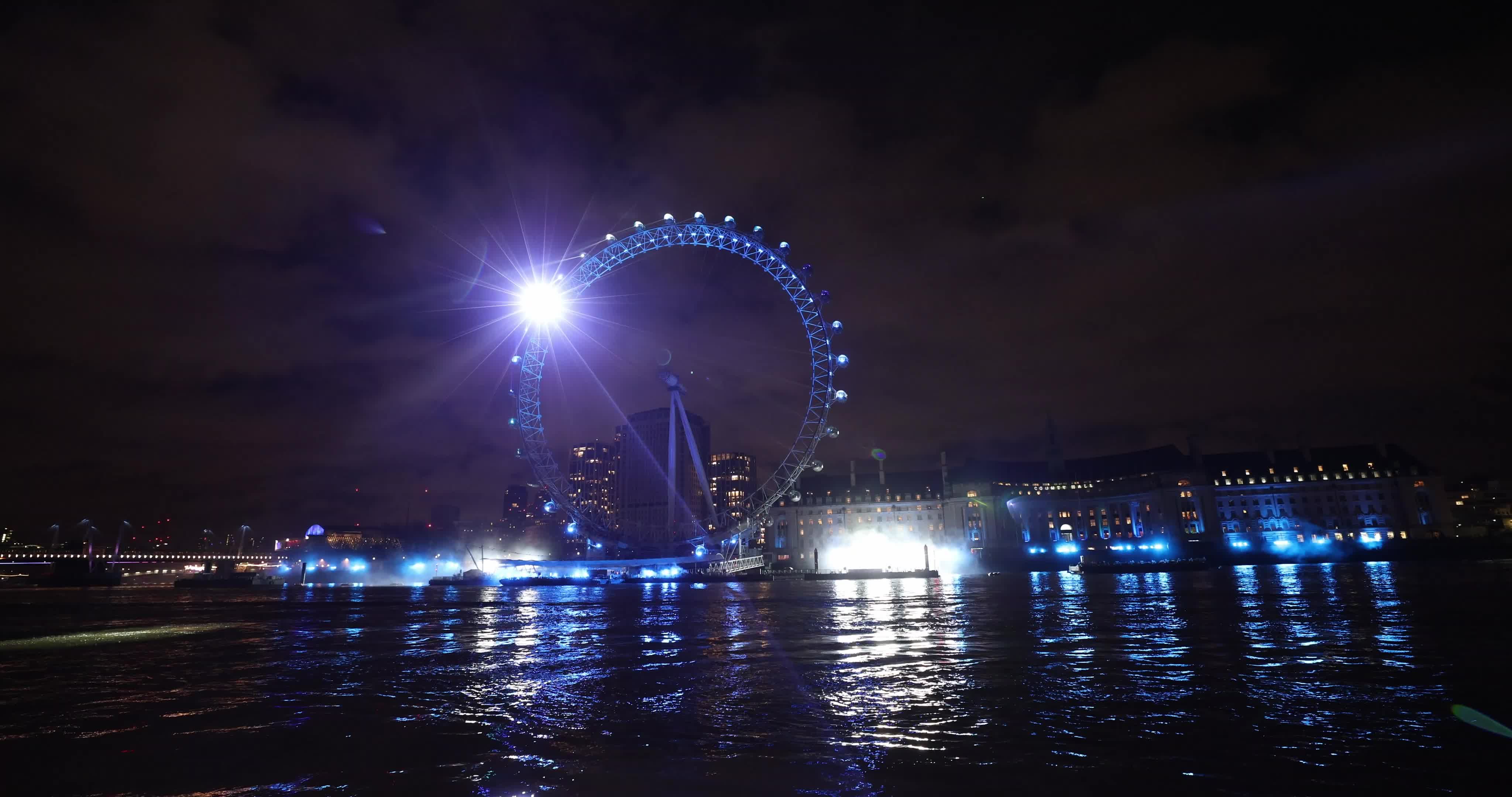 London Celebrates The New Year With Fireworks Show