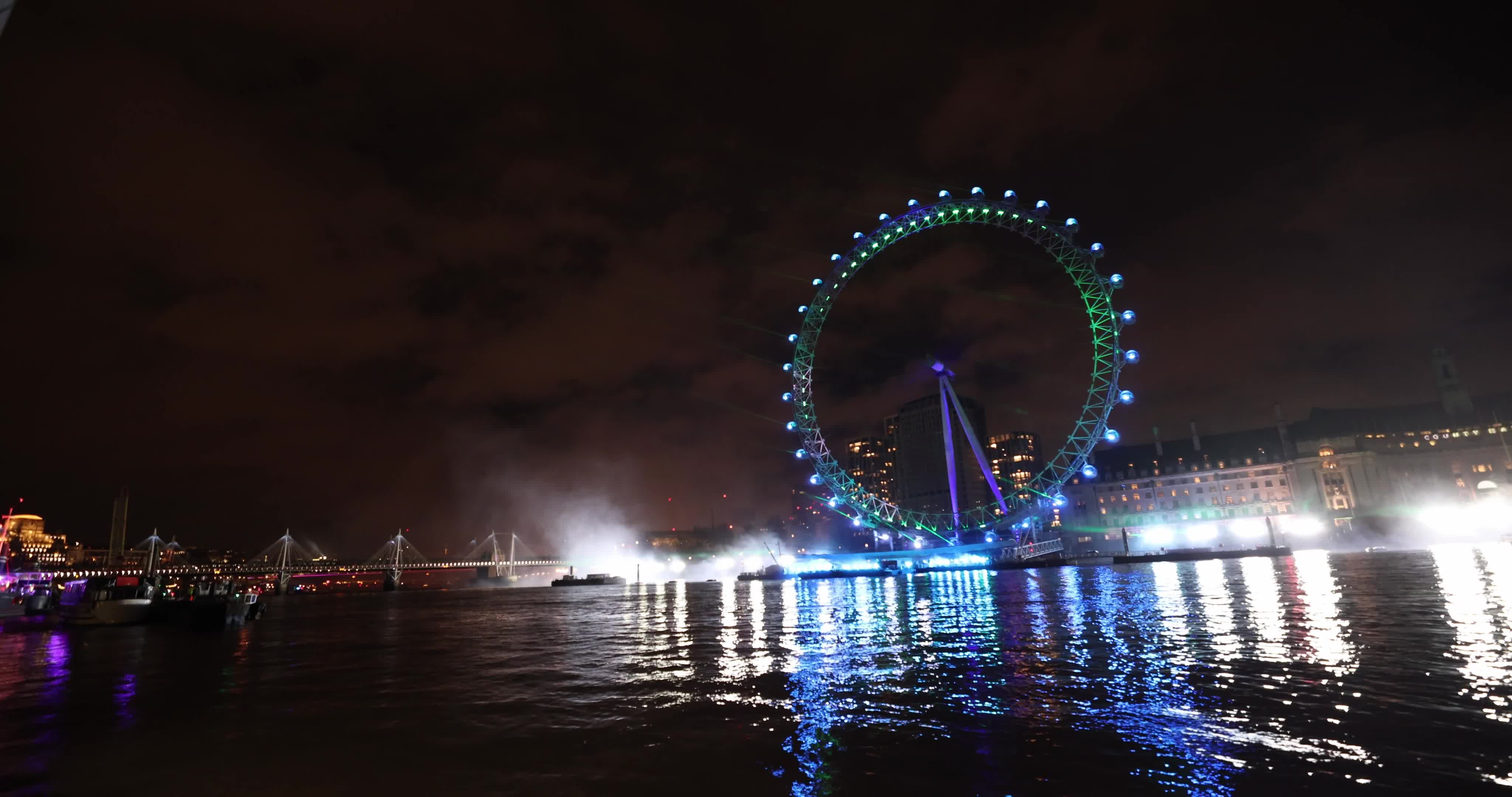 London Celebrates The New Year With Fireworks Show