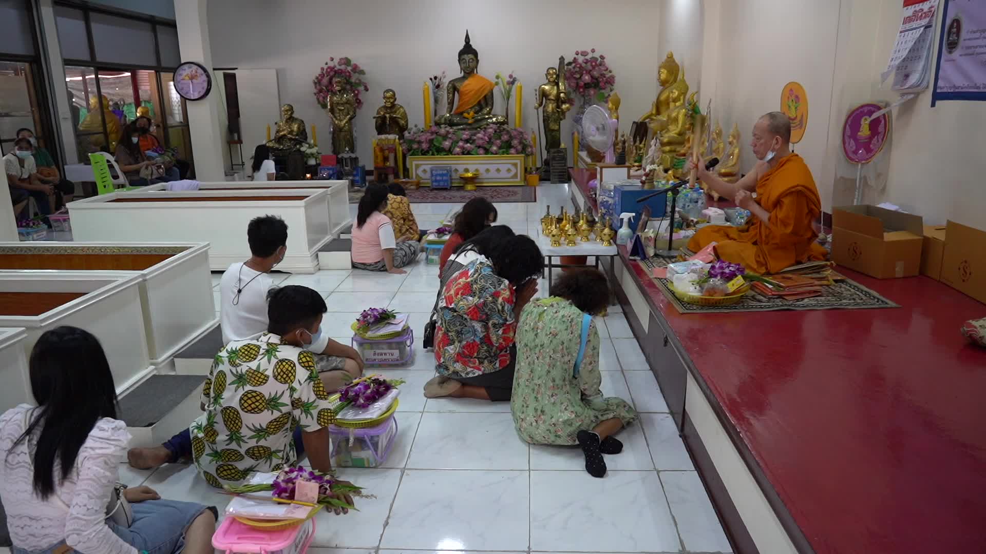 Thai People Lie in Coffins to Welcome in New Year in Bangkok.