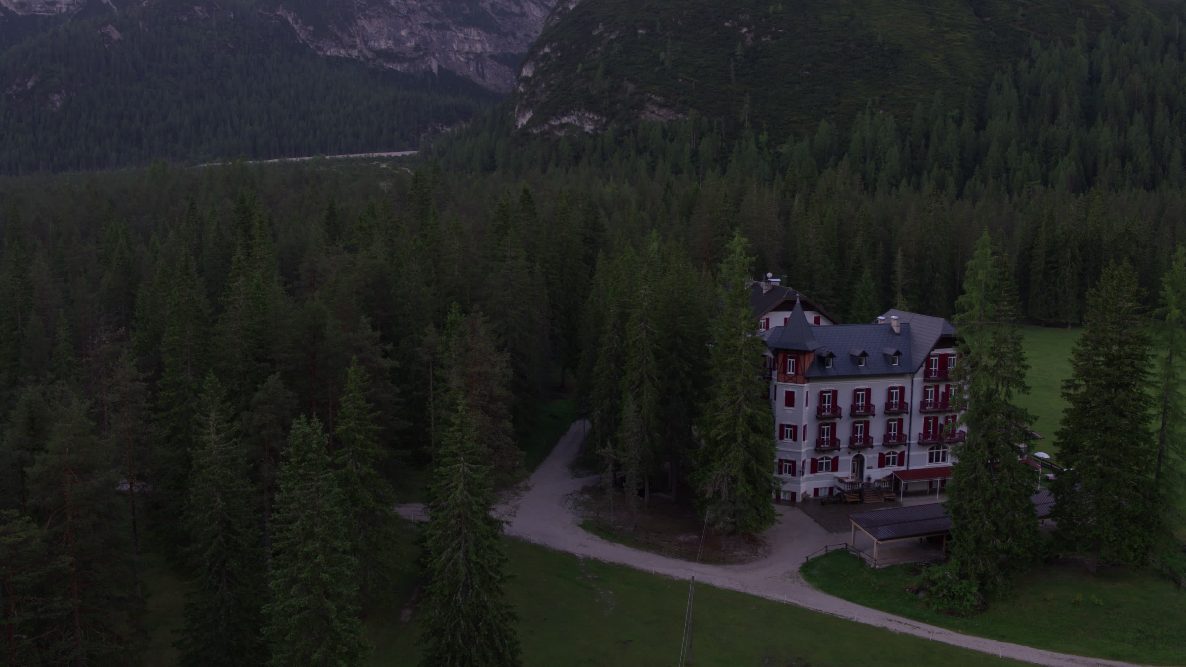 Drone View of Dolomites (Alps)