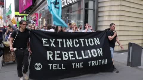 'Extinction Rebellion' Activists Protest In New York