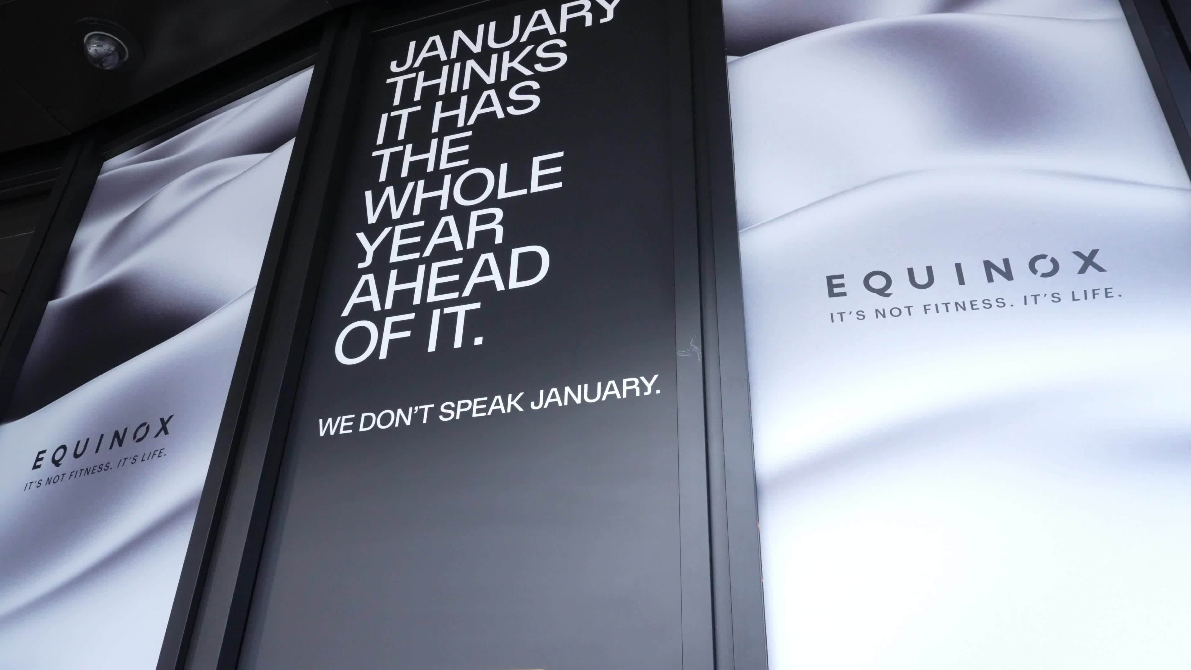 Equinox’s anti-New Year’s resolution campaign