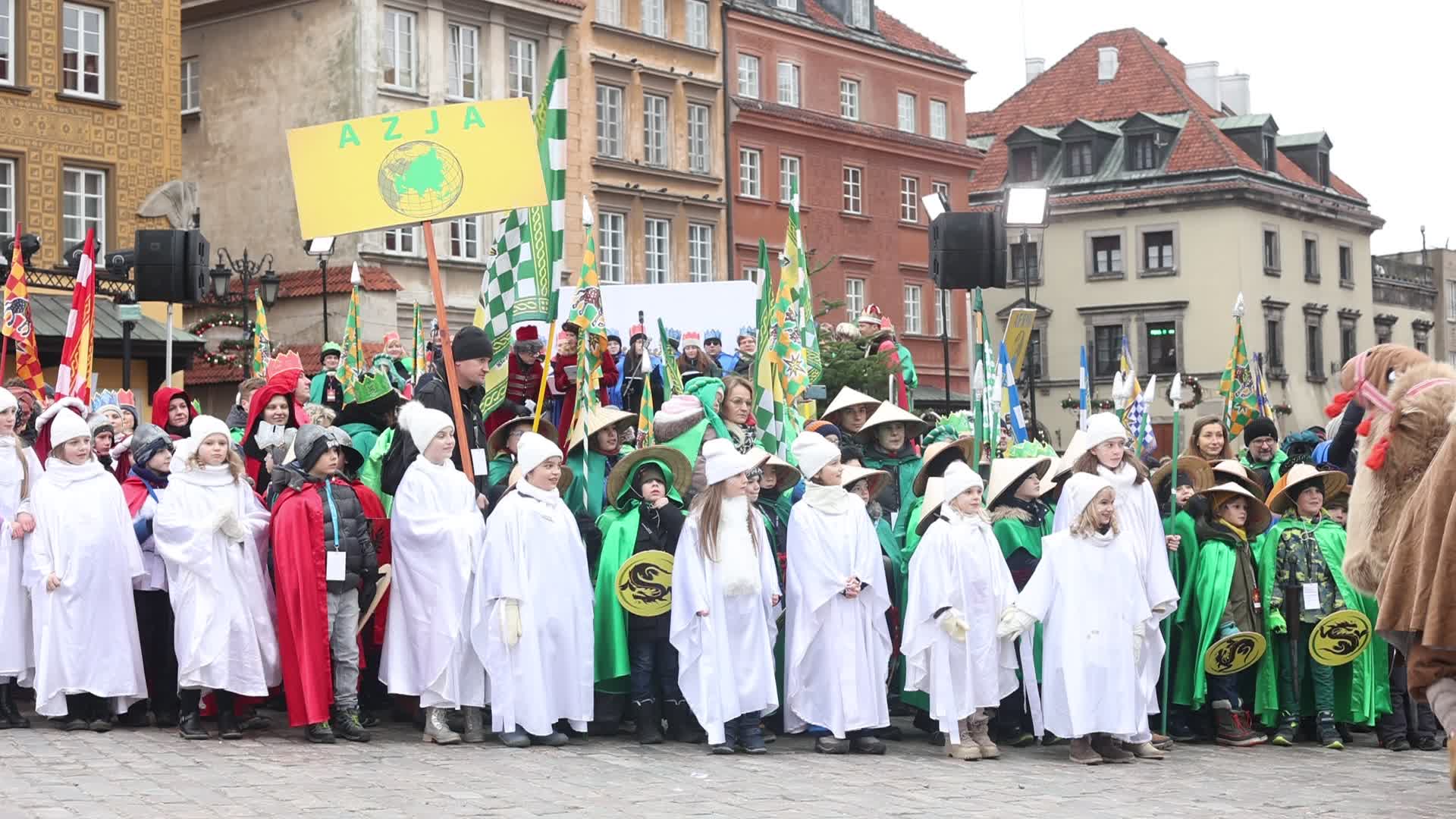 Epiphany celebration in Warsaw, Poland
