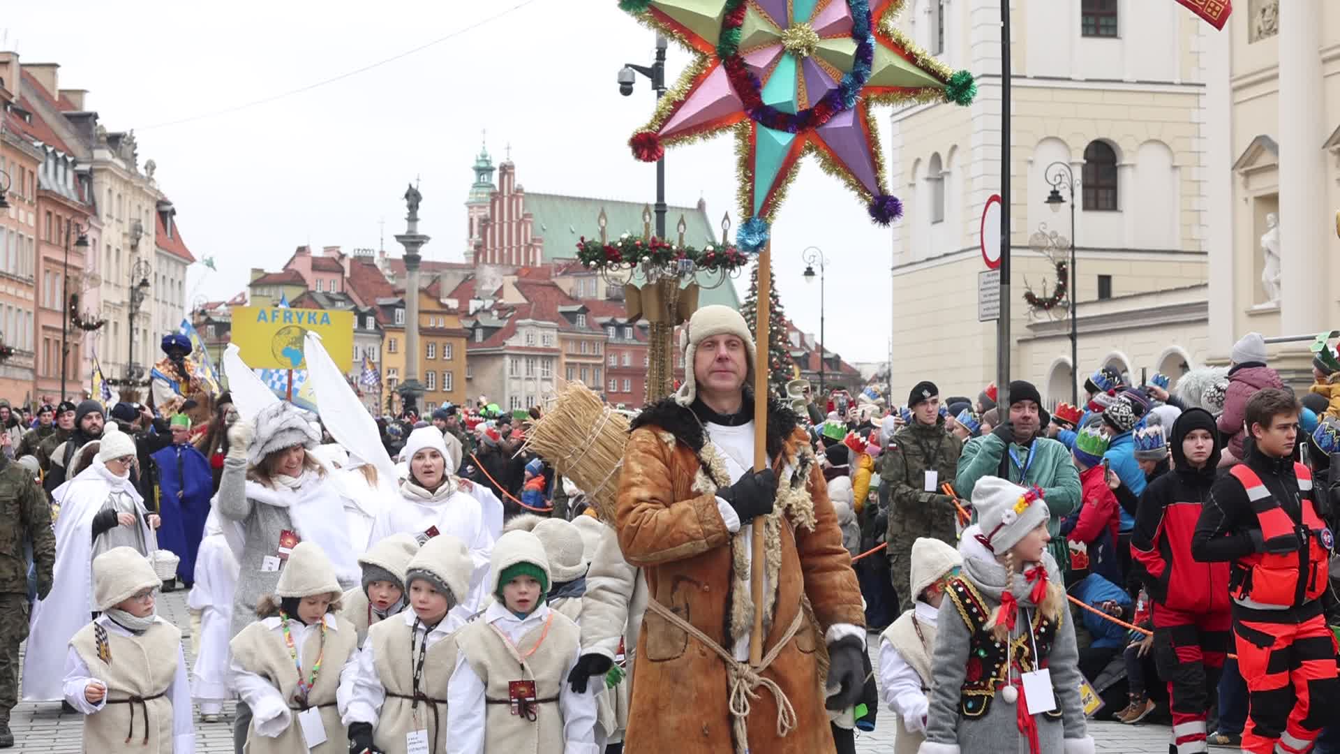 Epiphany celebration in Warsaw, Poland