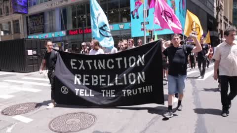 'Extinction Rebellion' Activists Protest In New York