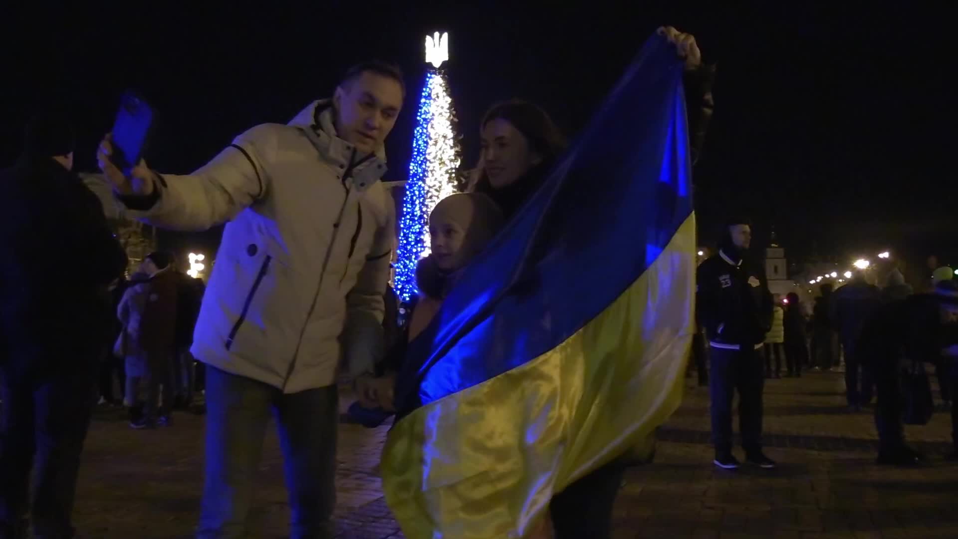 New Year celebration in Kyiv, amid Russia's invasion of Ukraine