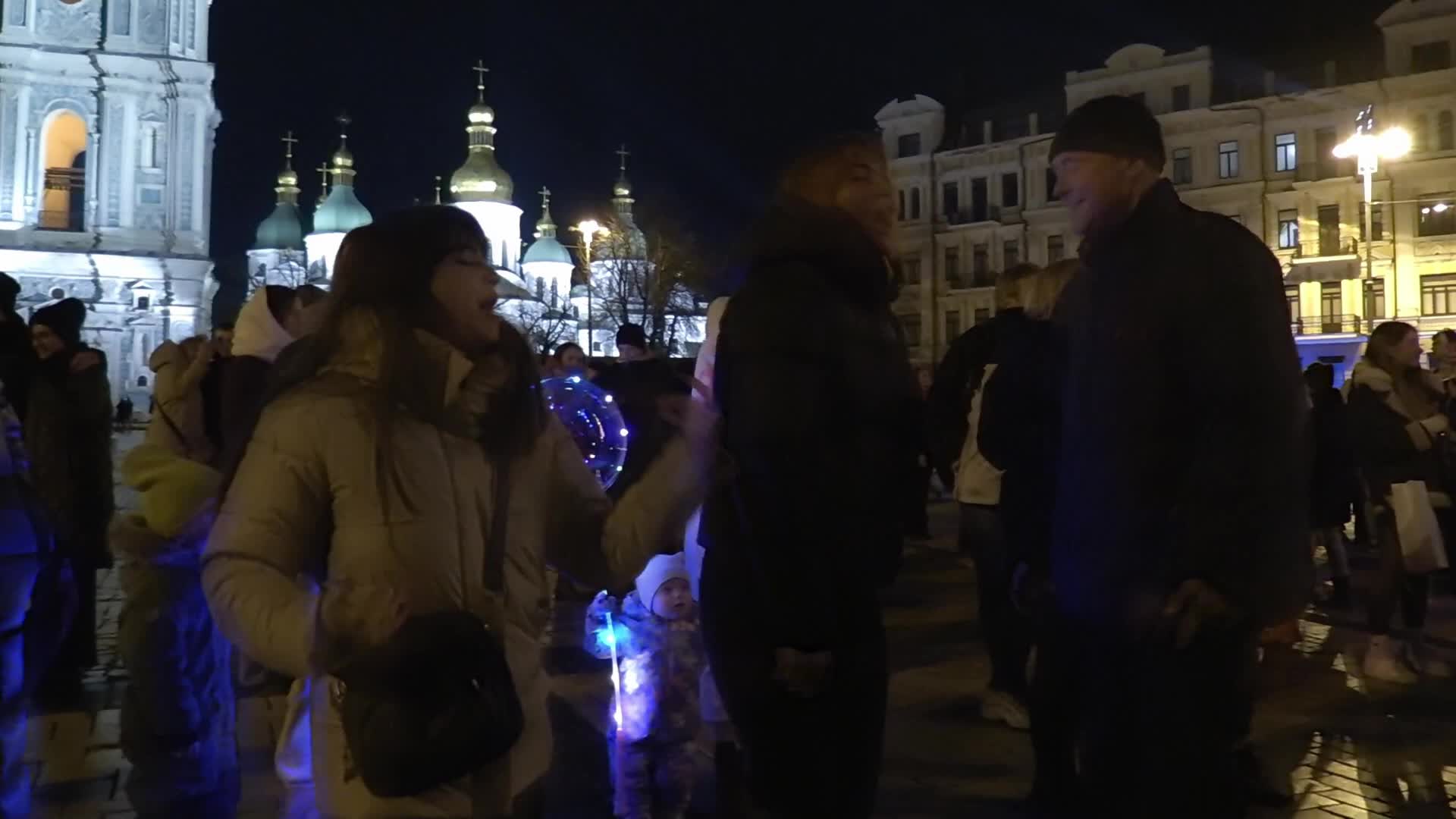 New Year celebration in Kyiv, amid Russia's invasion of Ukraine