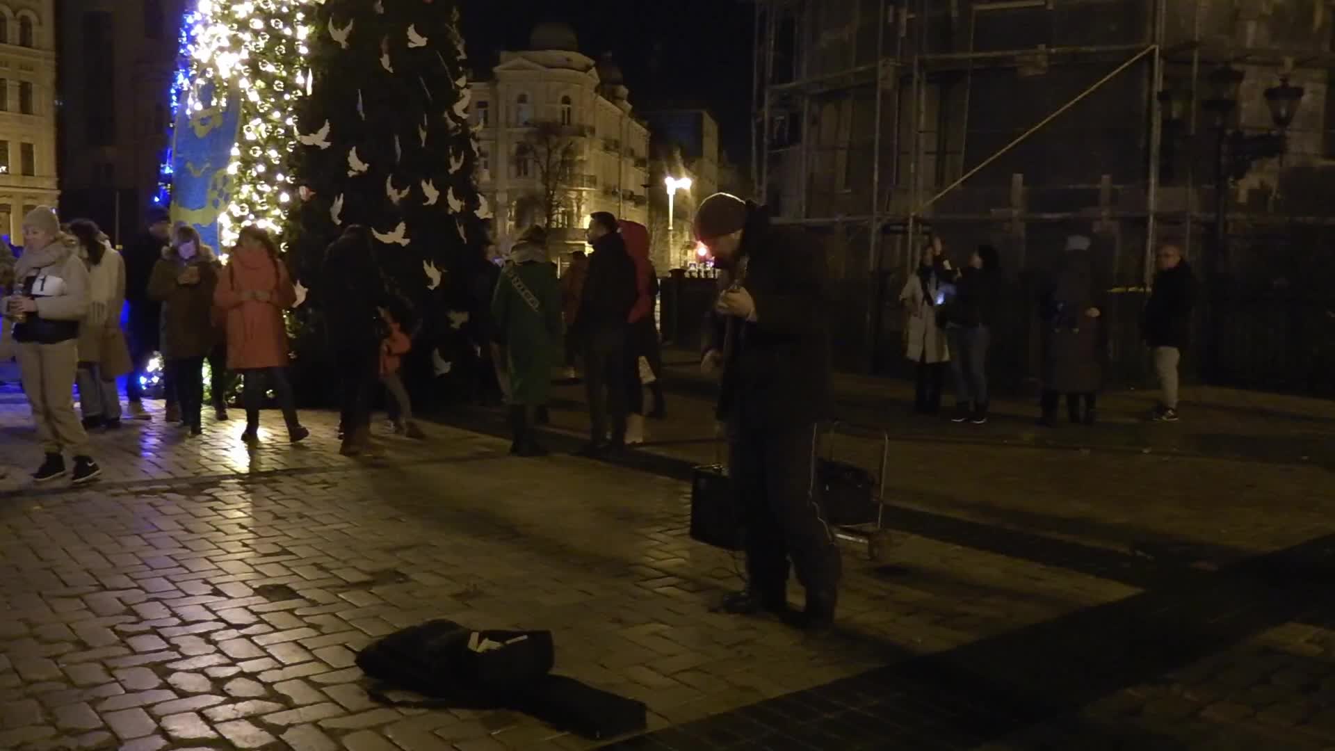 New Year celebration in Kyiv, amid Russia's invasion of Ukraine