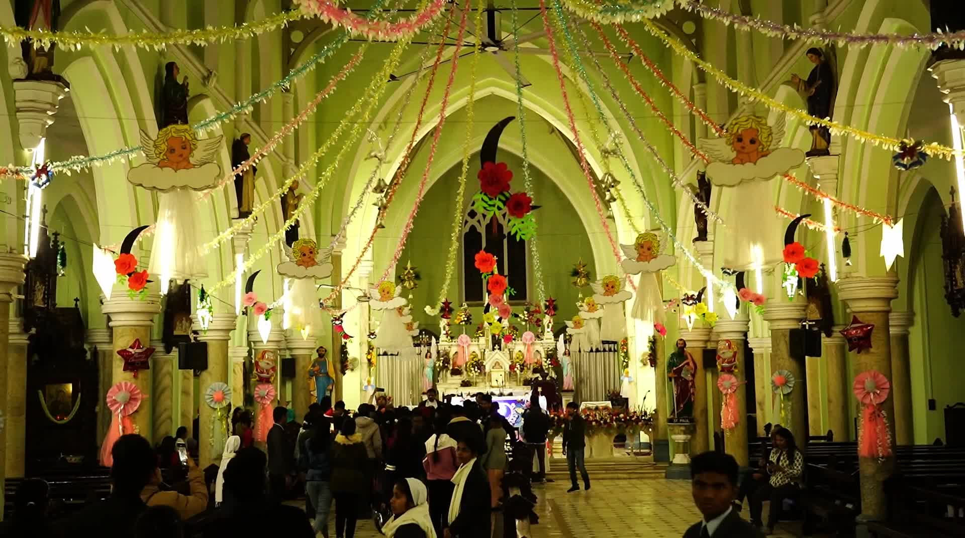 Indian People take part in Christmas celebrations in Ajmer