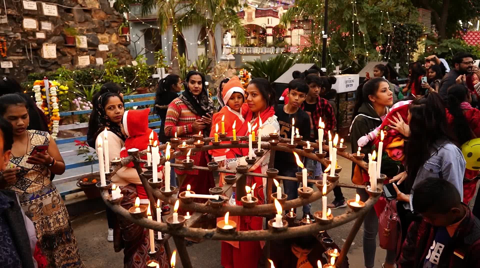 Indian People take part in Christmas celebrations in Ajmer