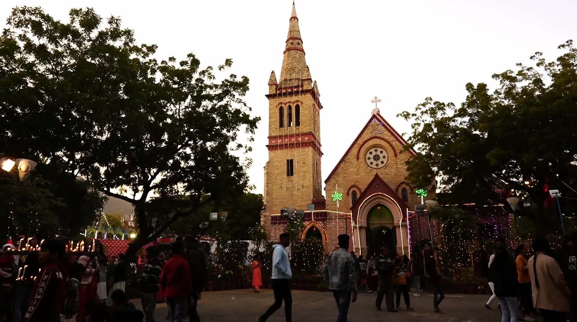 Indian People take part in Christmas celebrations in Ajmer