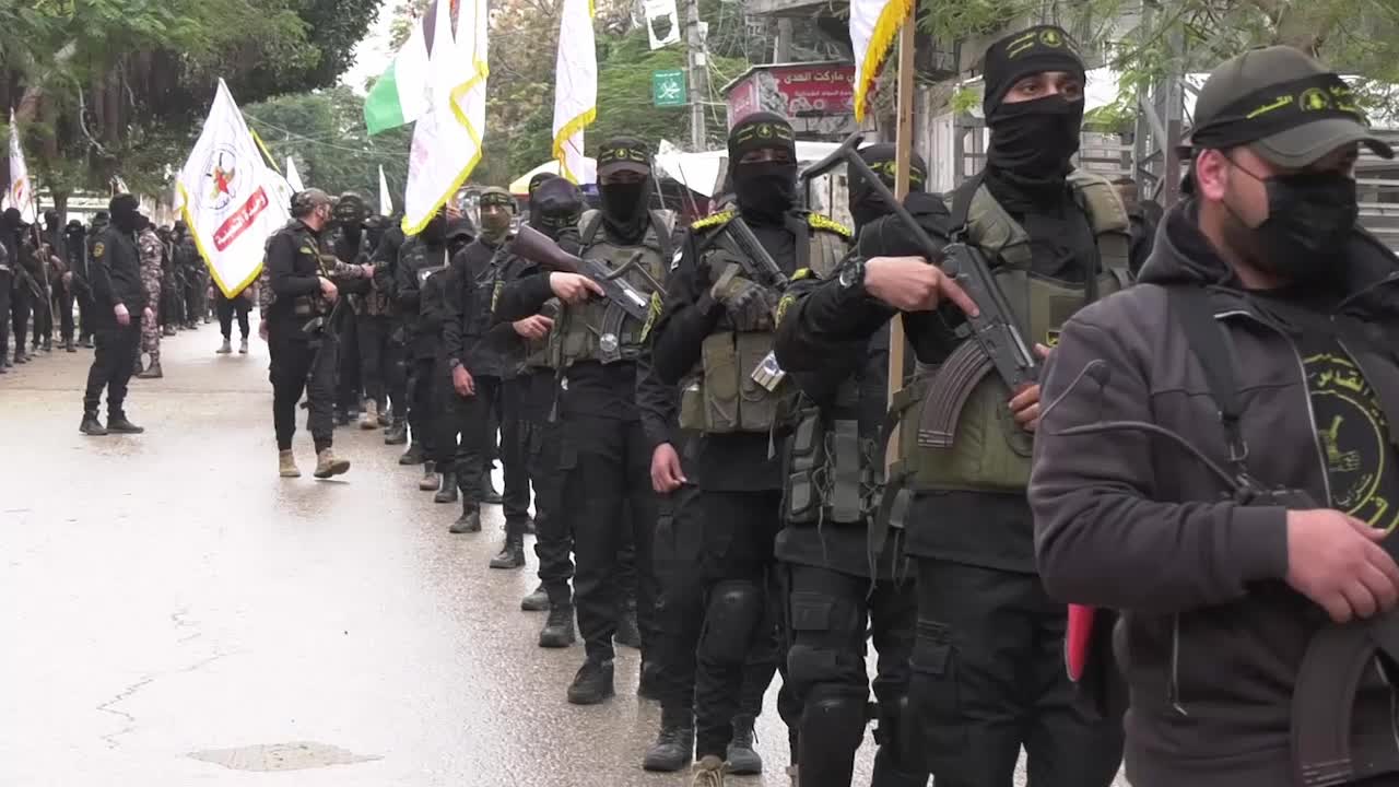 Al-Quds Brigades March in Support of Palestinians in Jerusalem and the West Bank