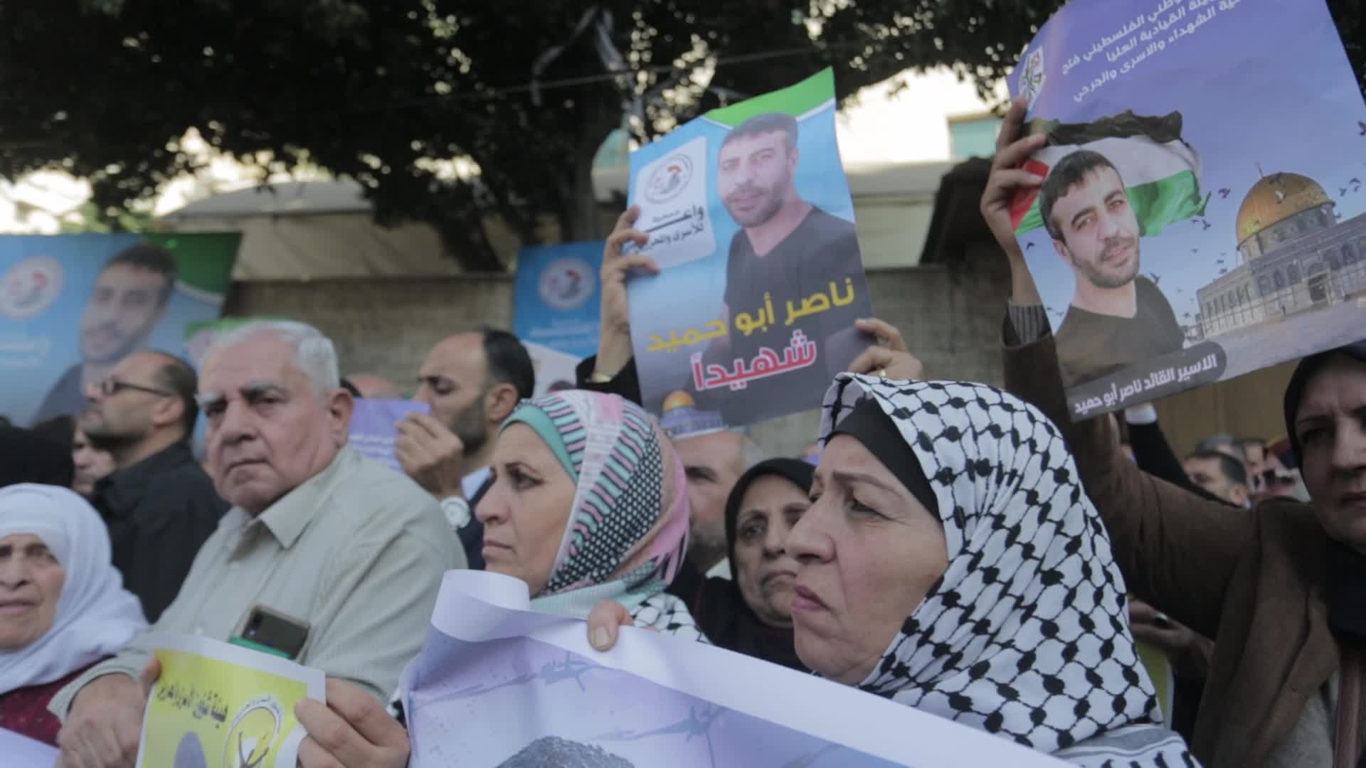 Palestinians protest death of prisoner in Israel
