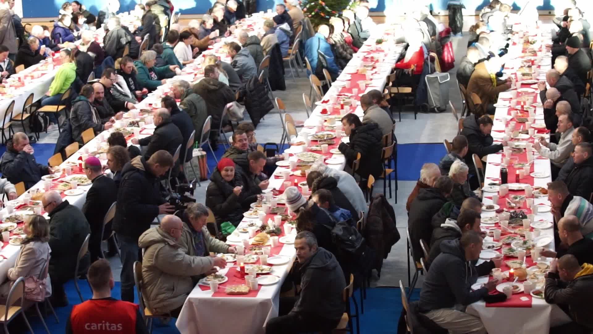 Christmas Eve Meal For Poor And Homeless In Sopot, Poland