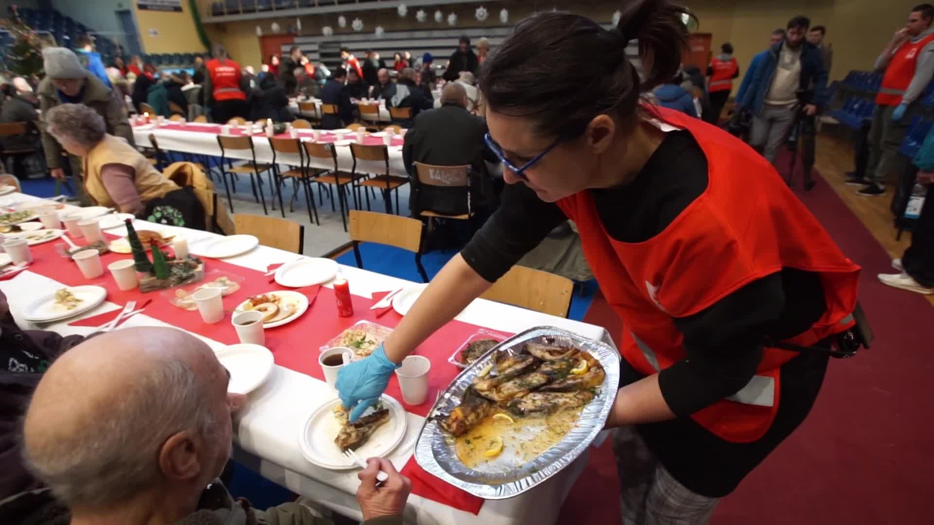 Christmas Eve Meal For Poor And Homeless In Sopot, Poland