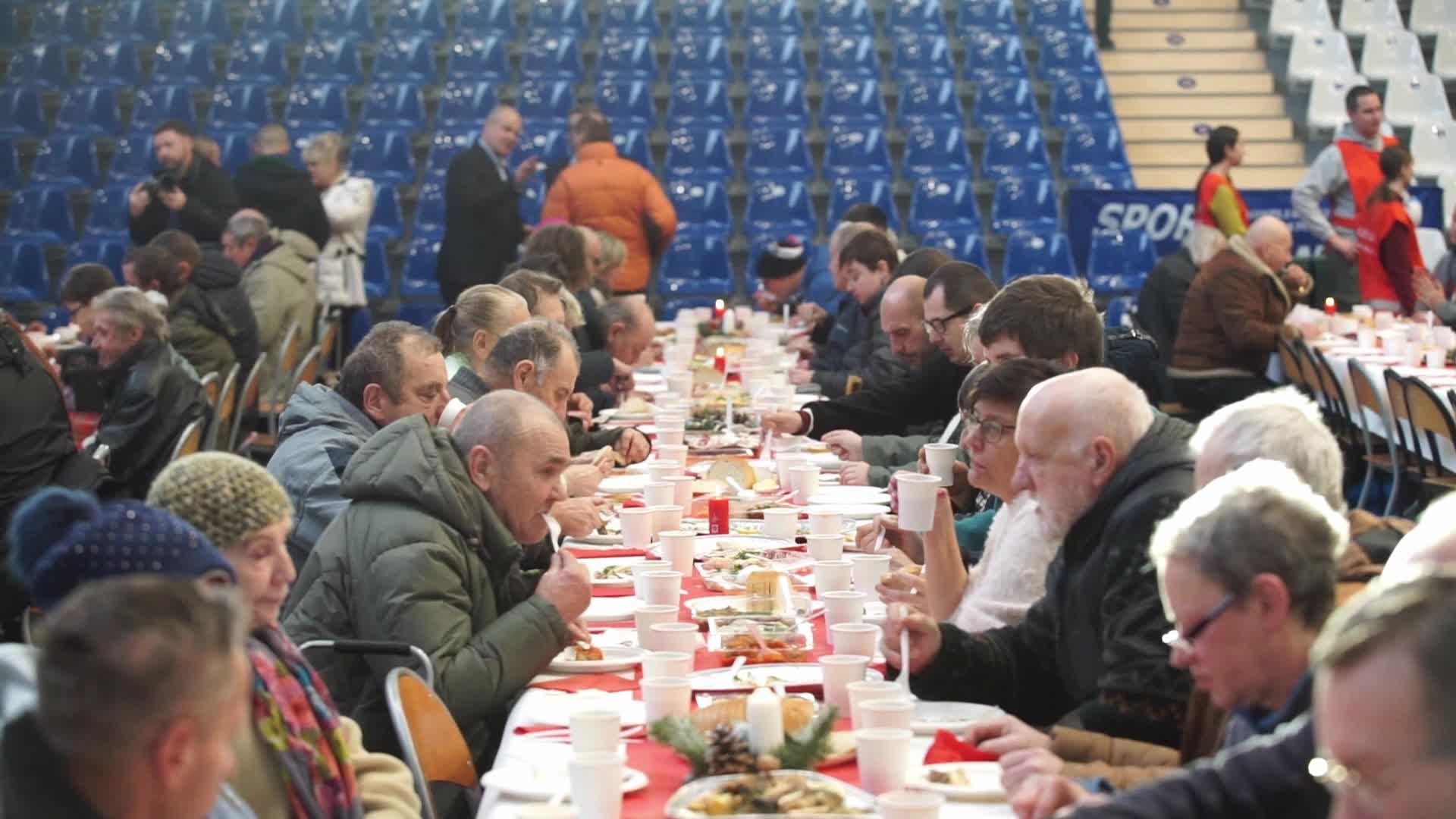 Christmas Eve Meal For Poor And Homeless In Sopot, Poland