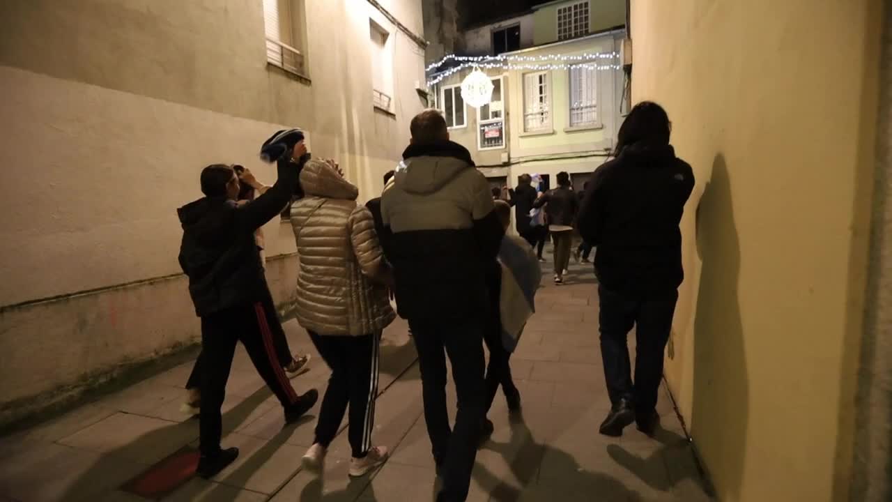 Argentines celebrate their national soccer team's World Cup victory in Galicia