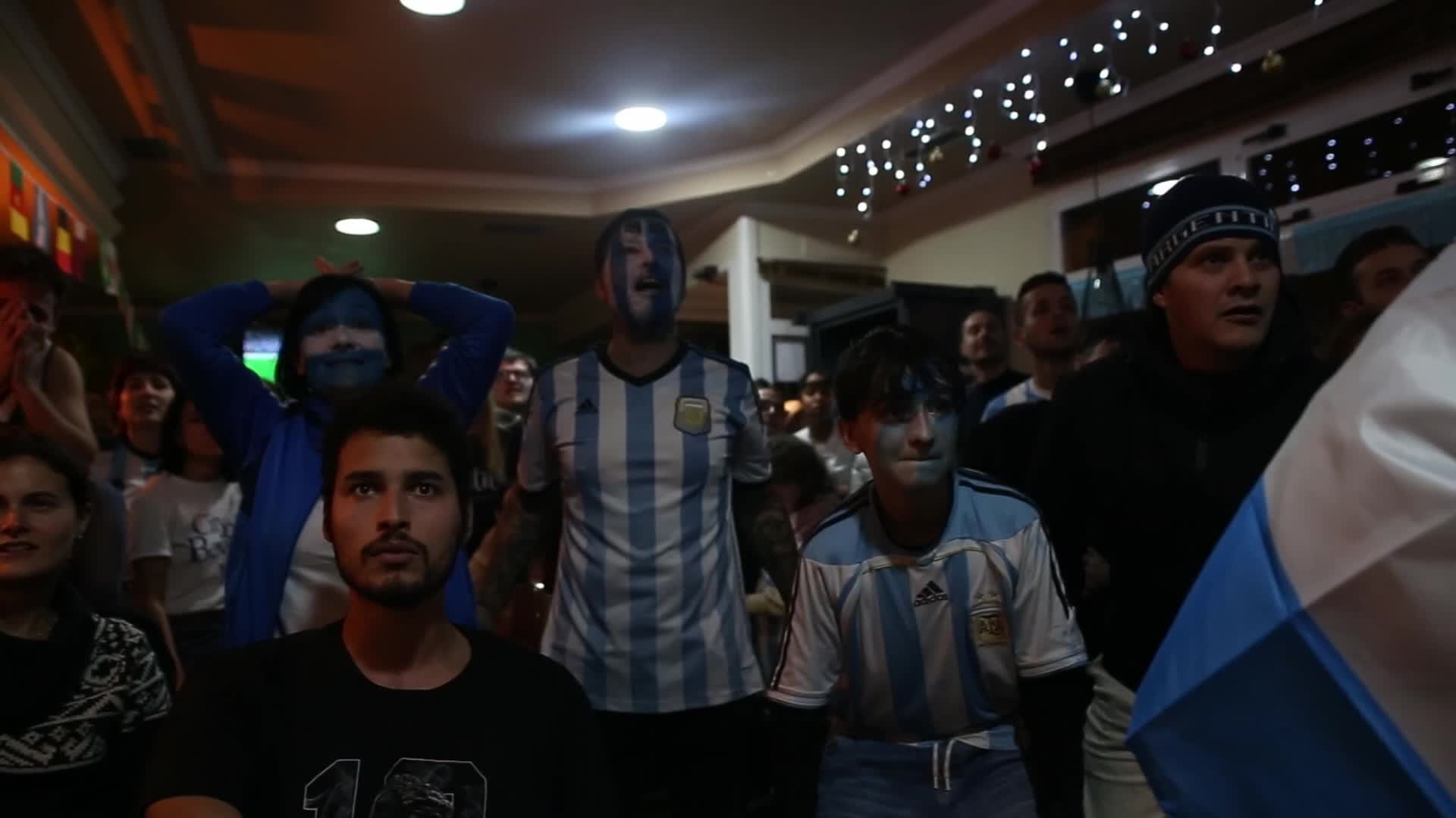 Argentines celebrate their national soccer team's World Cup victory in Galicia
