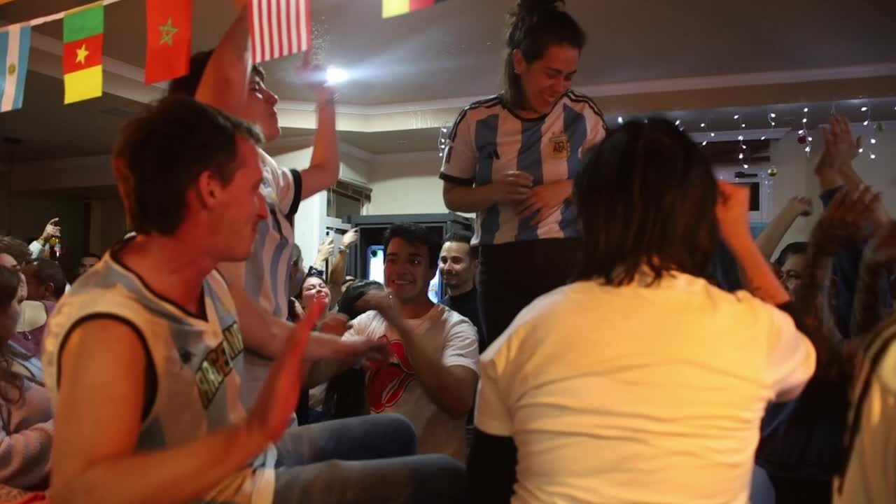 Argentines celebrate their national soccer team's World Cup victory in Galicia