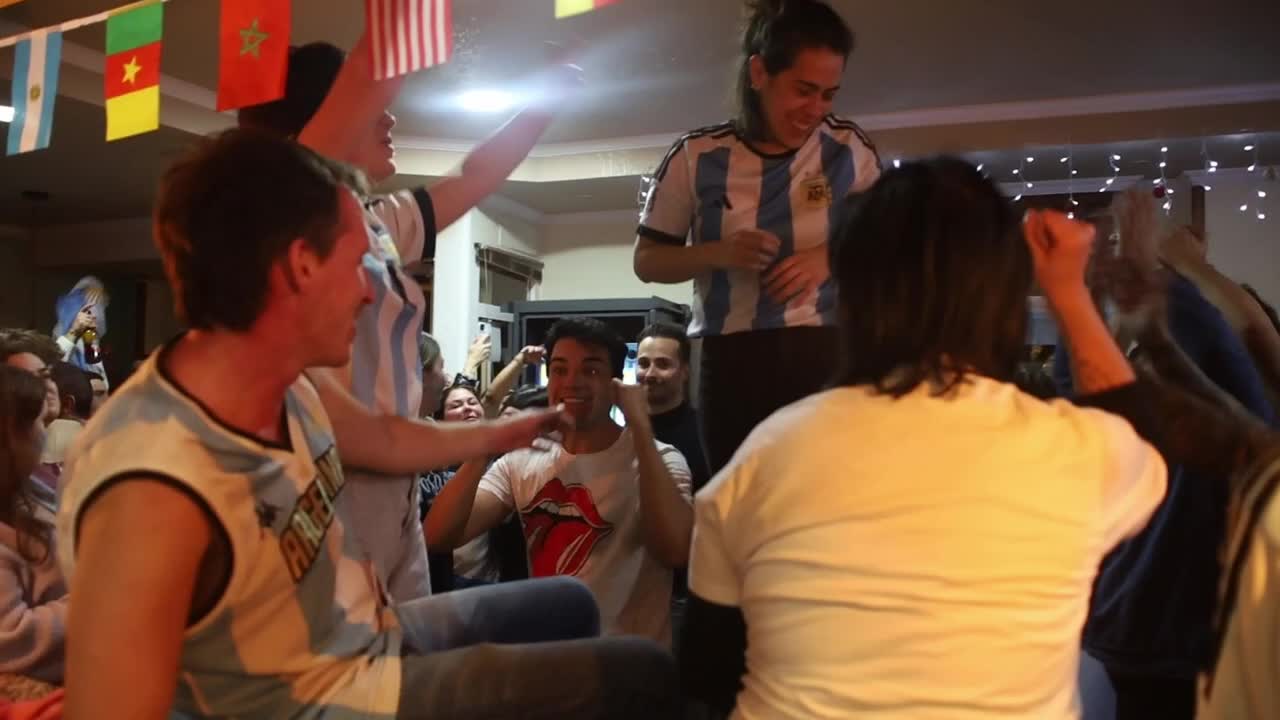 Argentines celebrate their national soccer team's World Cup victory in Galicia