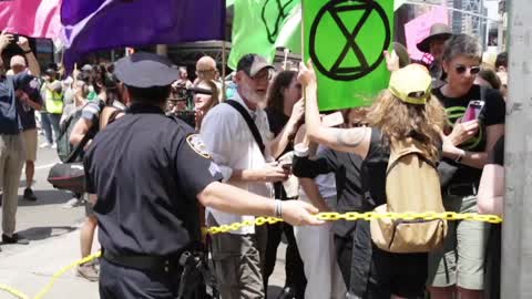 'Extinction Rebellion' Activists Protest In New York