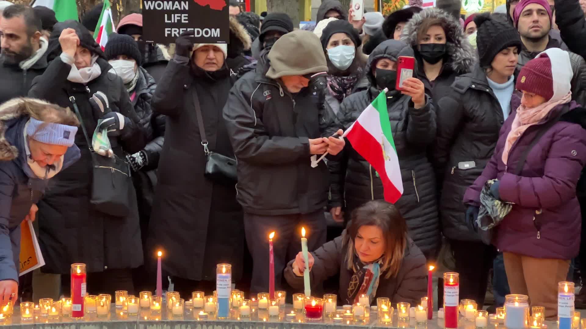 Candlelight vigil on the 3rd anniversary of the downing of Flight PS752