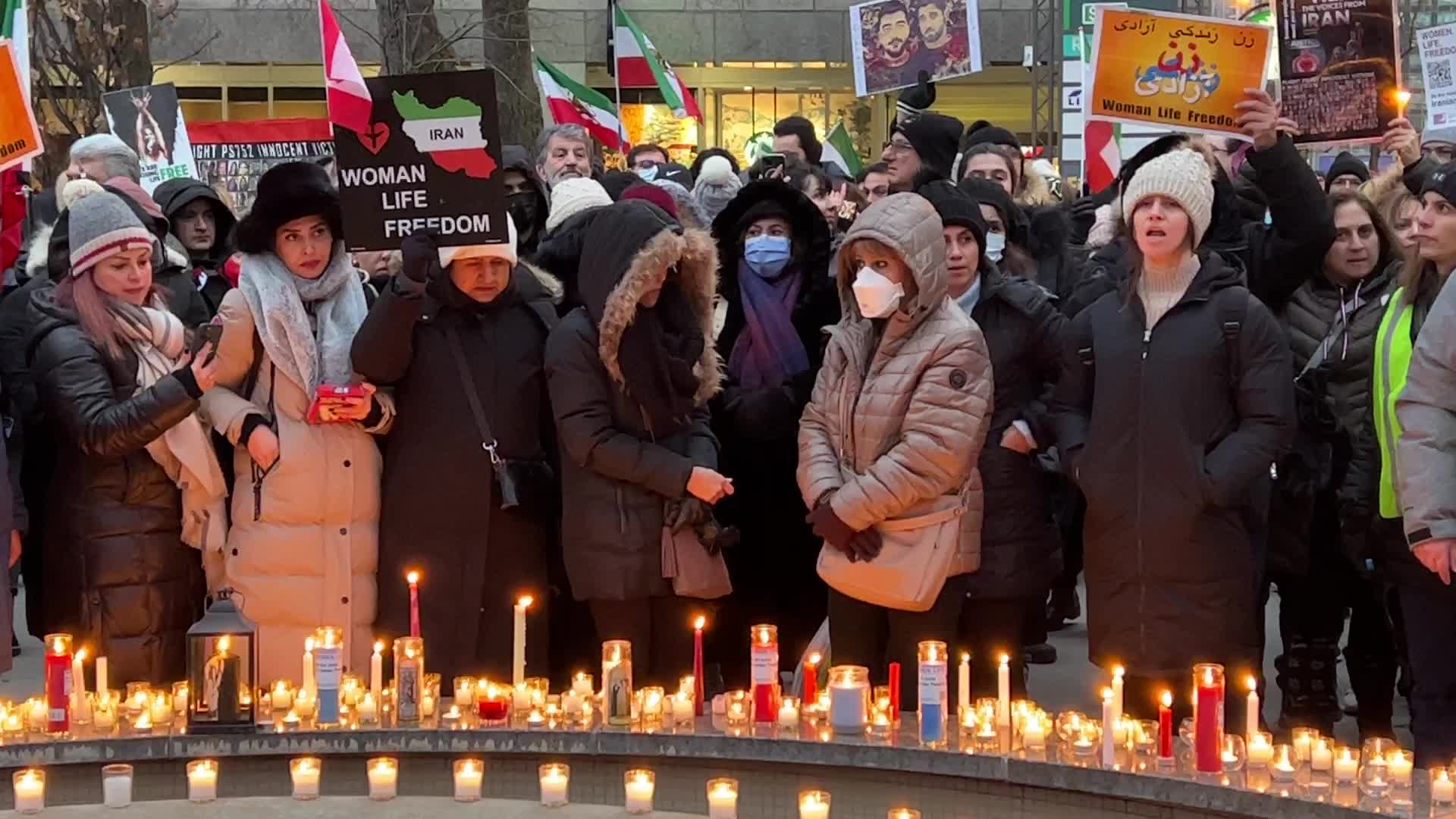 Candlelight vigil on the 3rd anniversary of the downing of Flight PS752