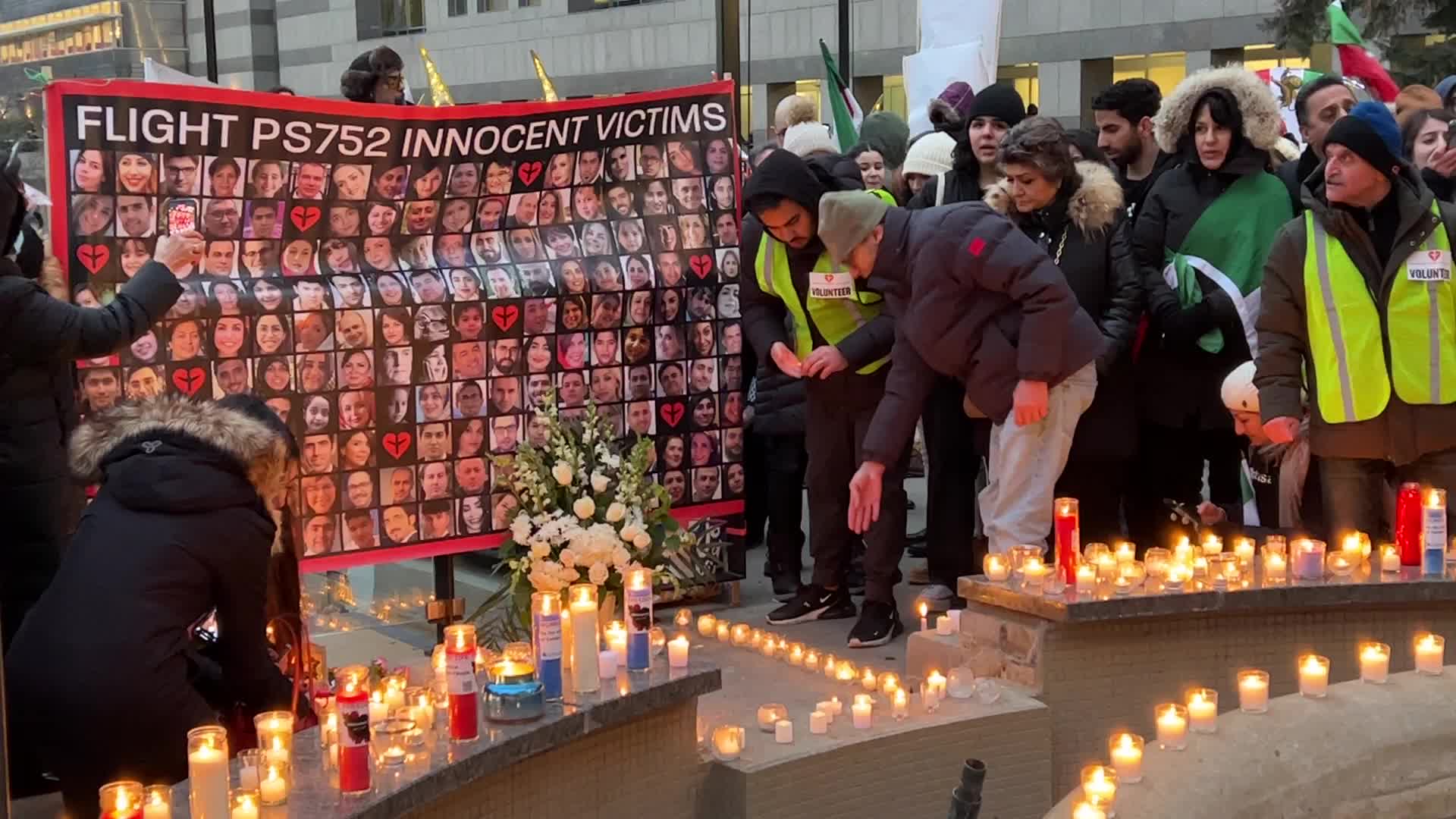 Candlelight vigil on the 3rd anniversary of the downing of Flight PS752