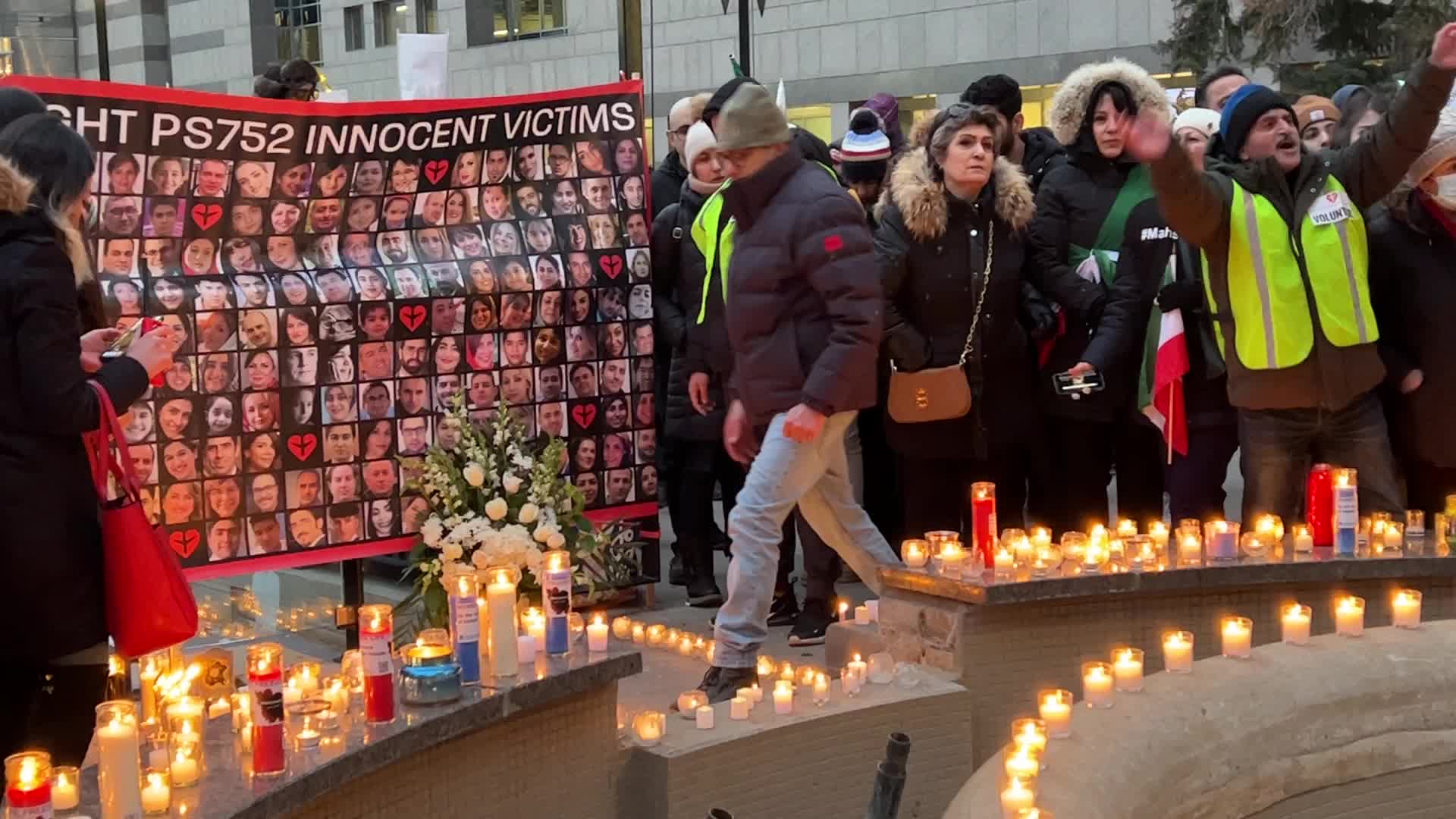 Candlelight vigil on the 3rd anniversary of the downing of Flight PS752