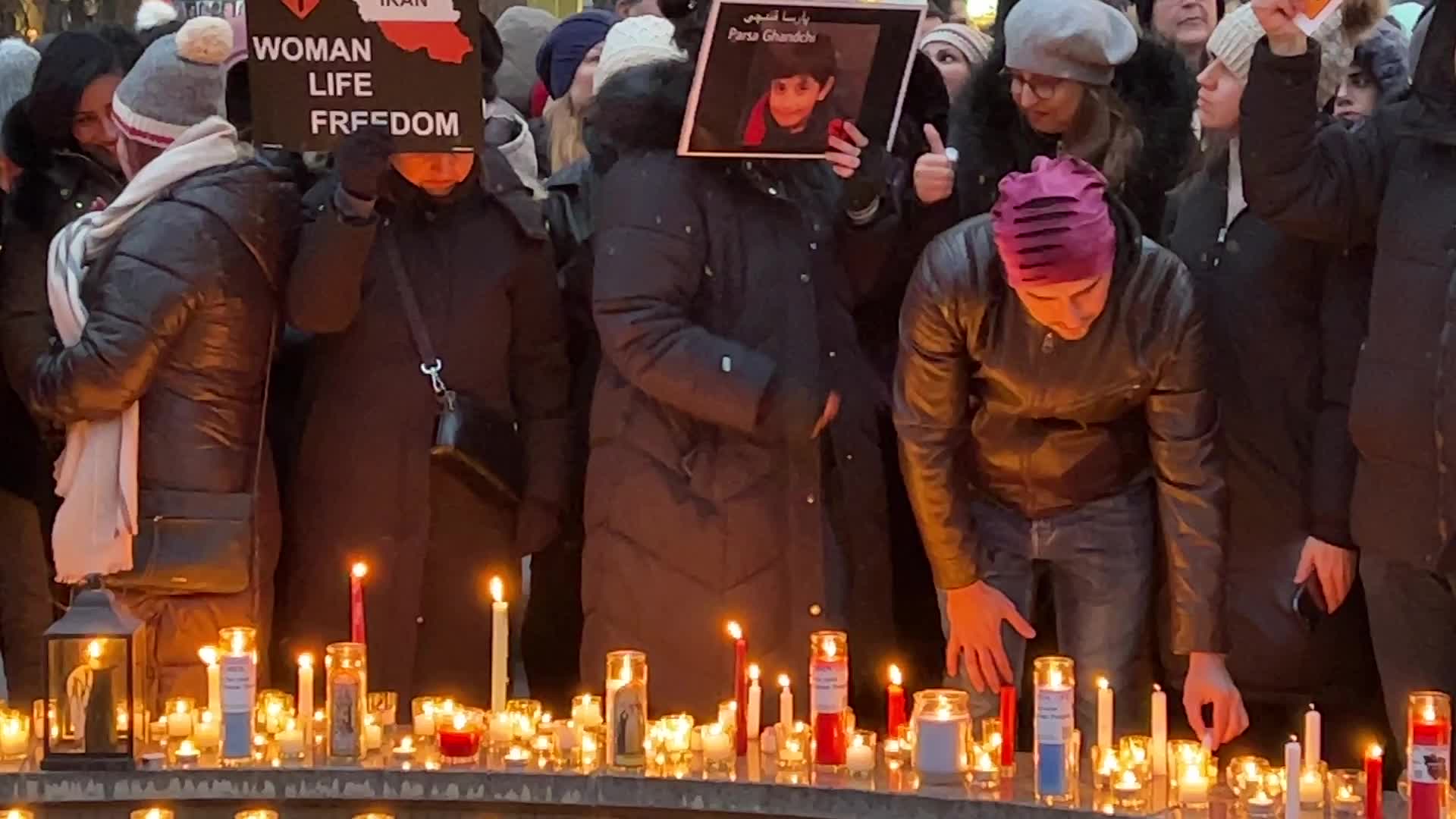 Candlelight vigil on the 3rd anniversary of the downing of Flight PS752