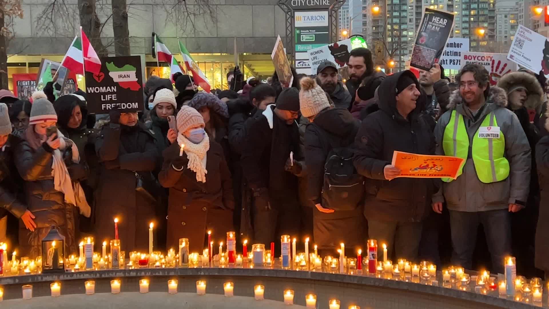 Candlelight vigil on the 3rd anniversary of the downing of Flight PS752