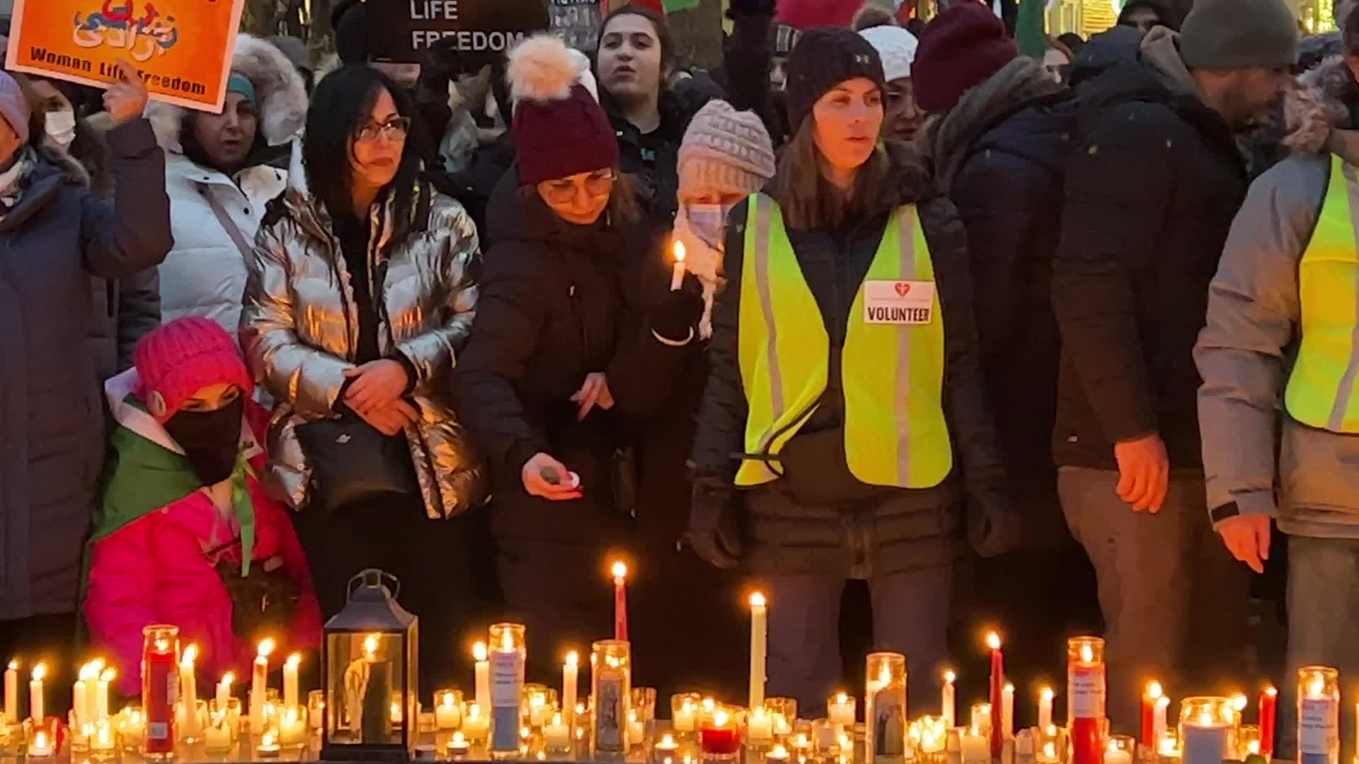 Candlelight vigil on the 3rd anniversary of the downing of Flight PS752